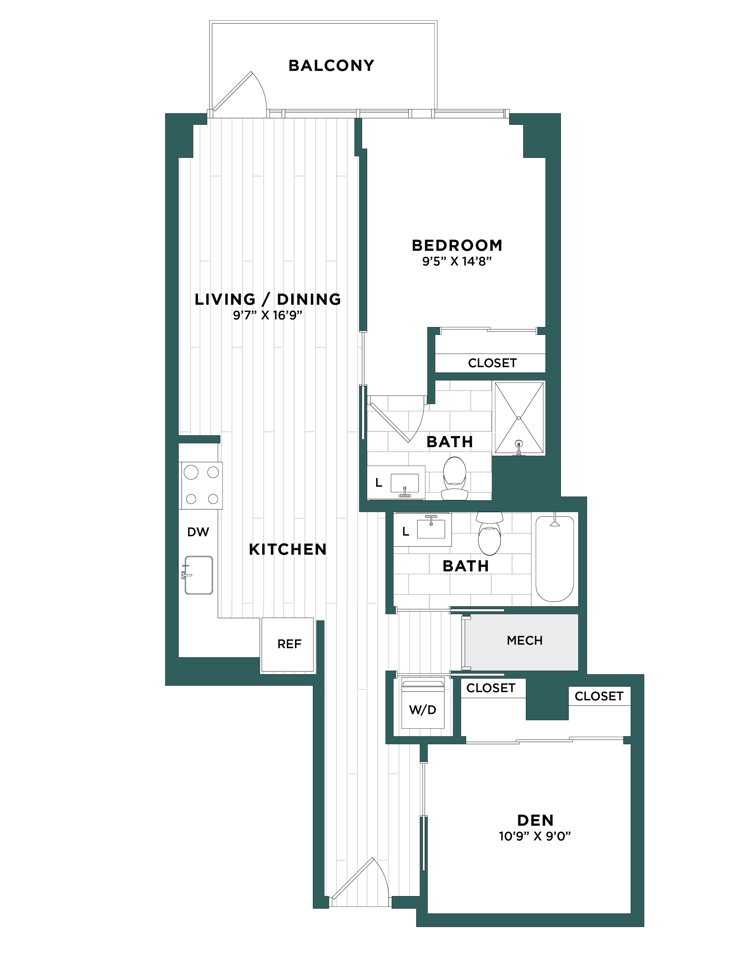 Apartment 1055 floorplan