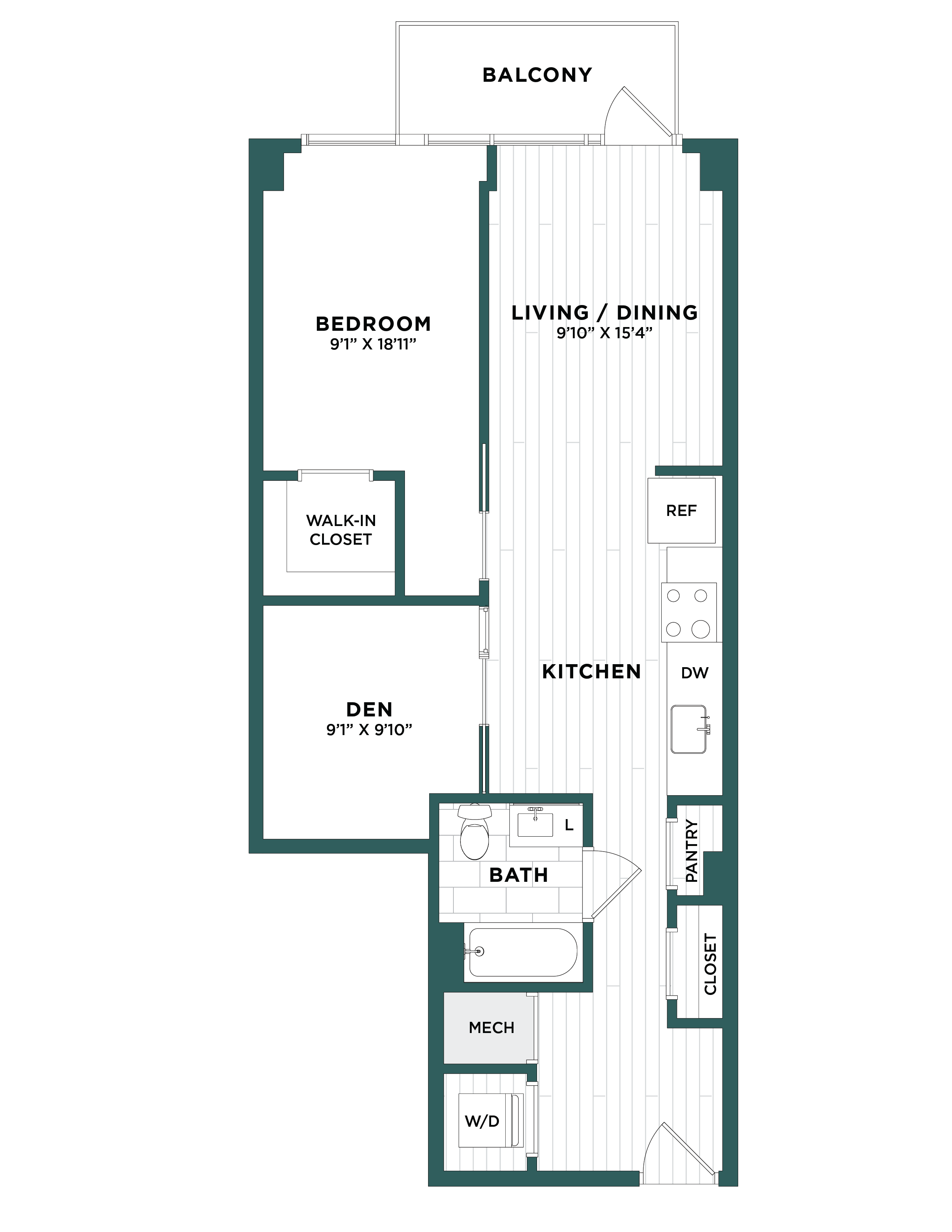Apartment 0654 floorplan