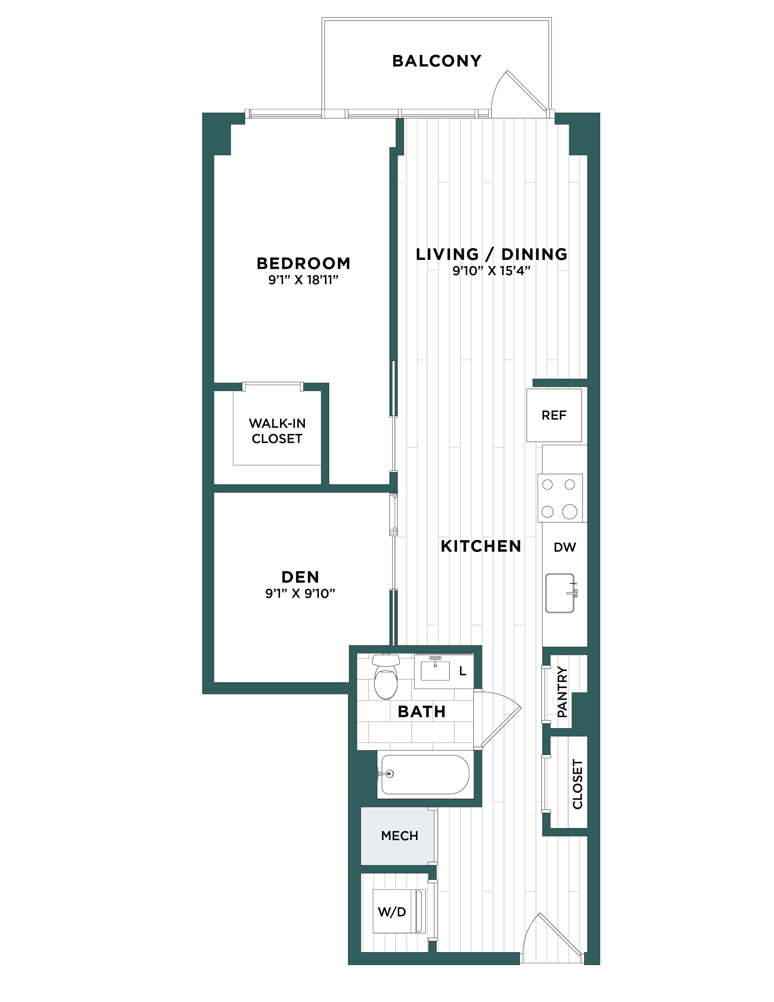 Apartment 0446 floorplan