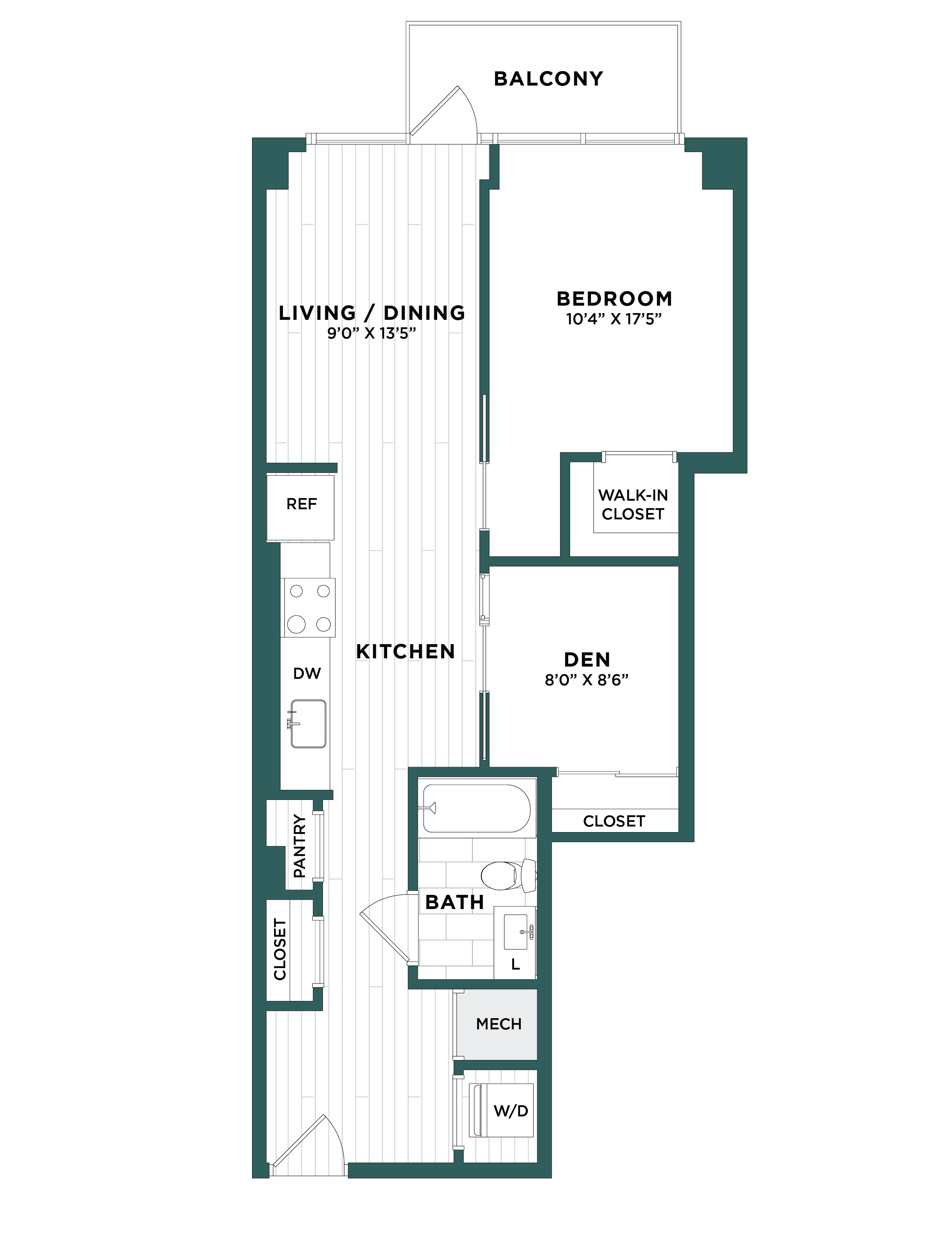 Apartment 1452 floorplan