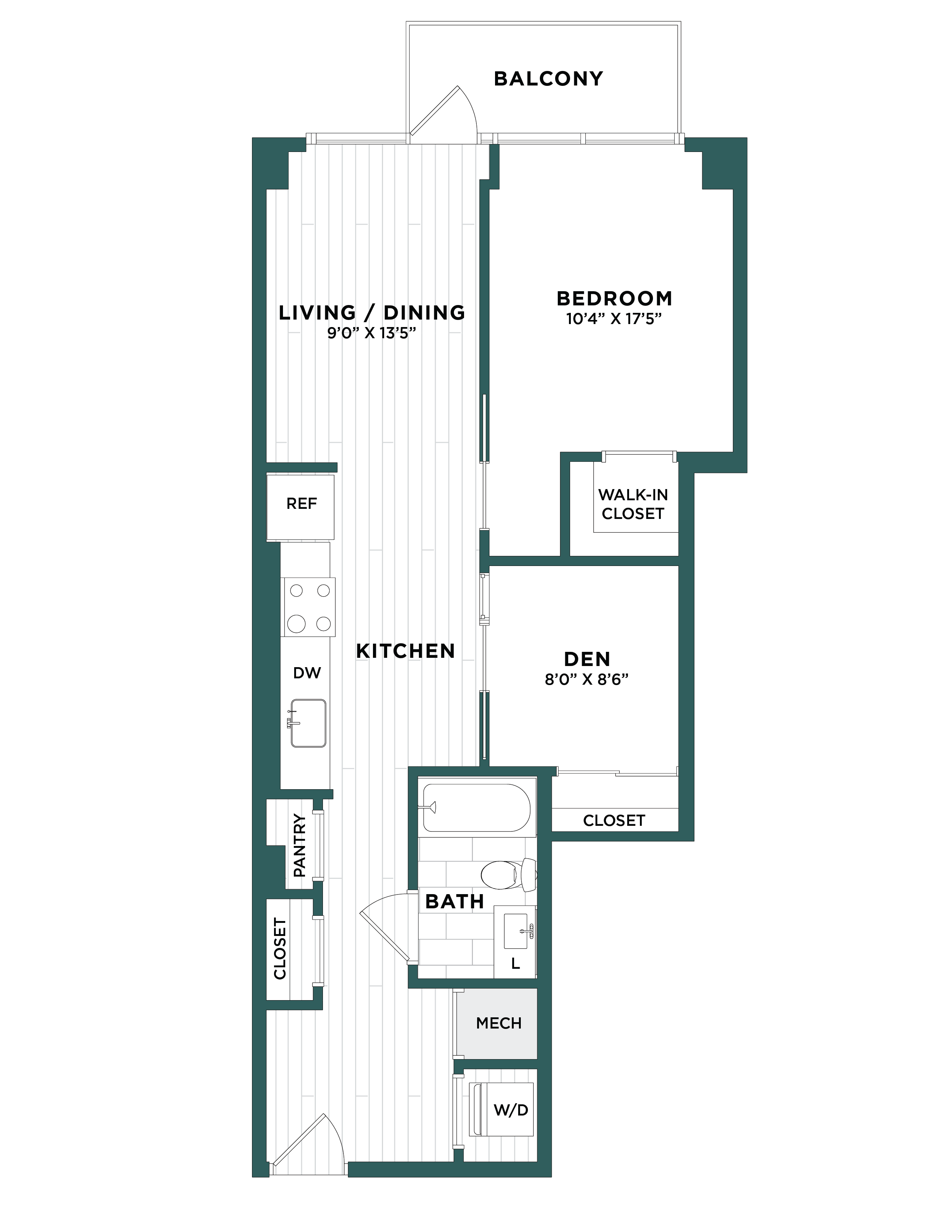 Apartment 1144 floorplan