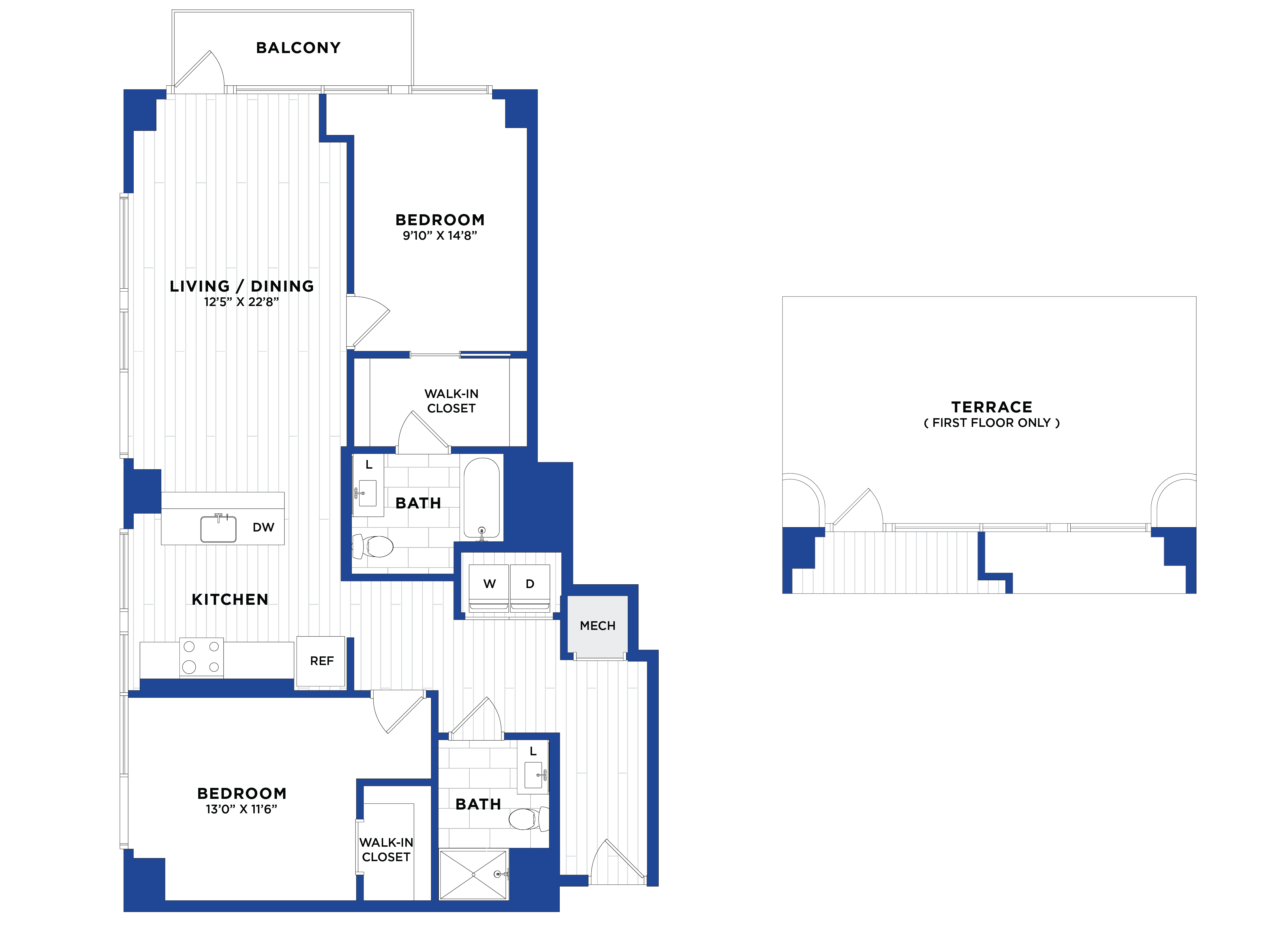 Apartment 1112 floorplan