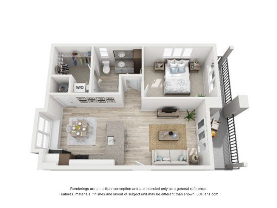 A2 floor plan