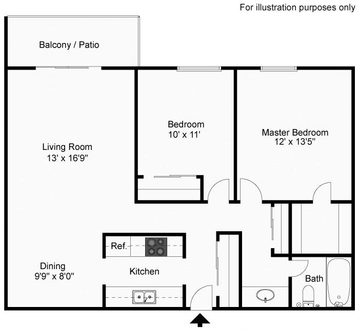 Floor Plans of The Meadows Apartments in Waukesha, WI