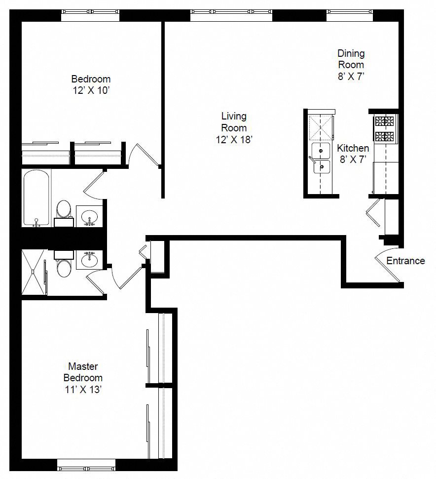 Floor Plans of Oakdale Terrace - 525 W Oakdale Ave in Chicago, IL