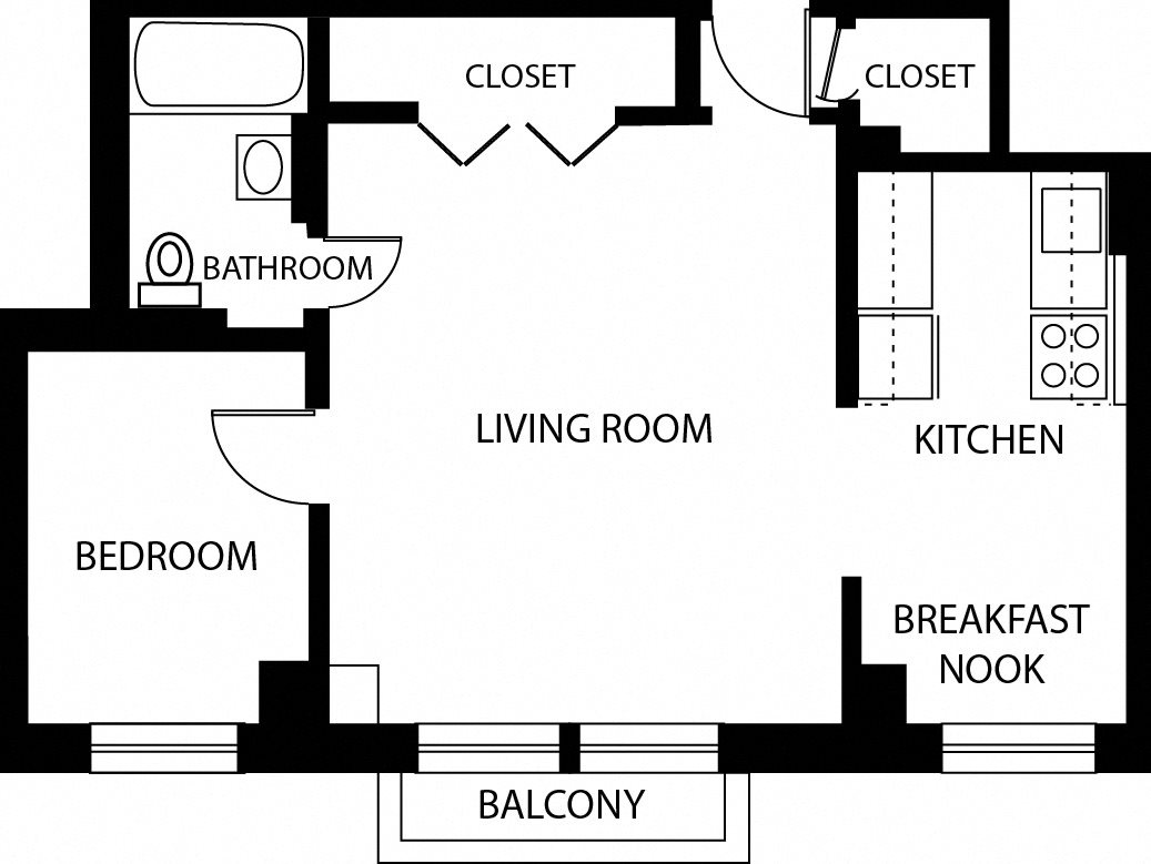 1 Bedroom 1 Bedroom