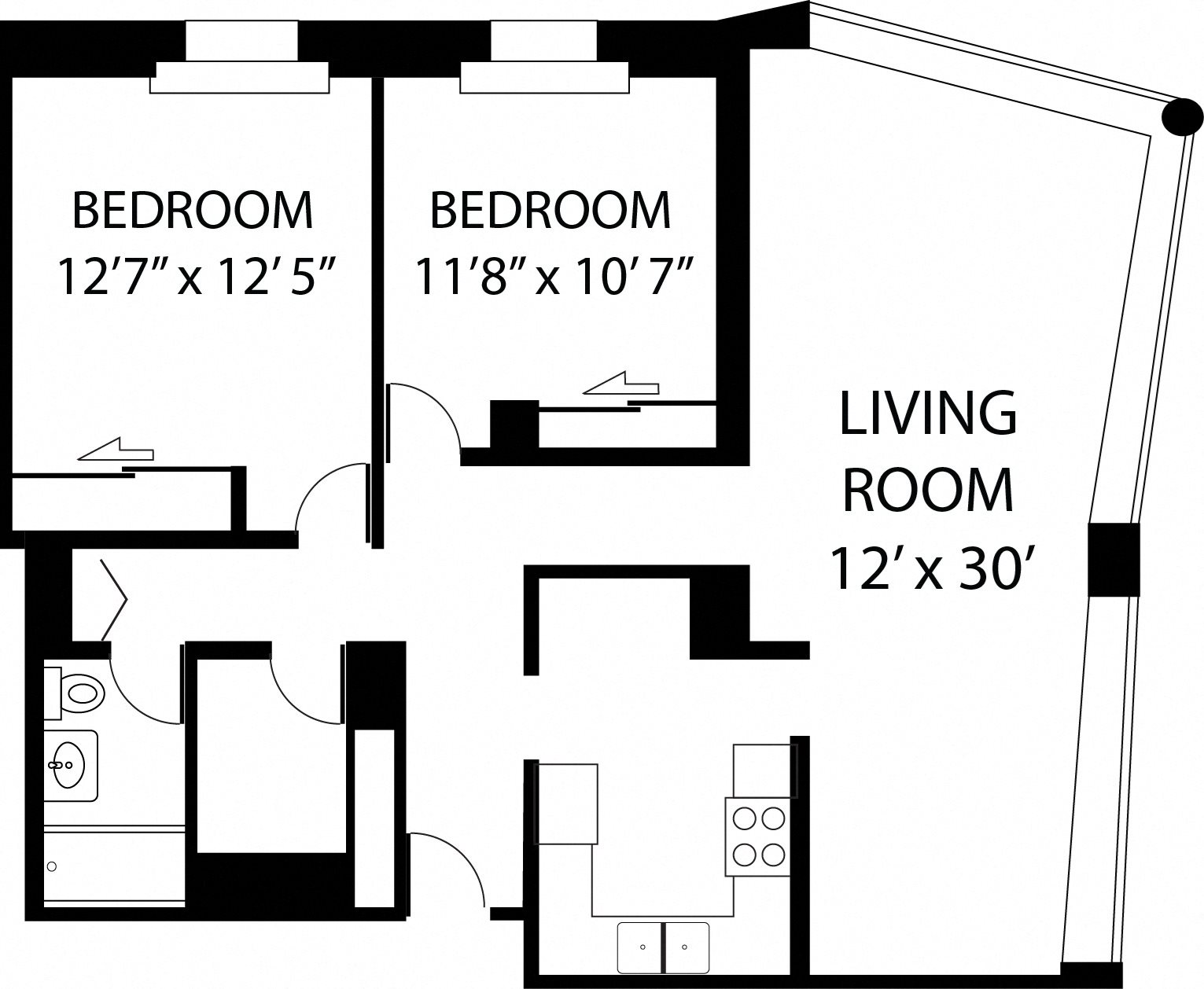 2 Bedroom 2 Bedroom