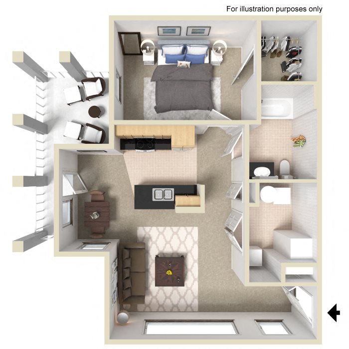 Floor Plans Of University Place Apartments In Memphis Tn