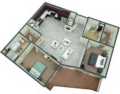California floor plan