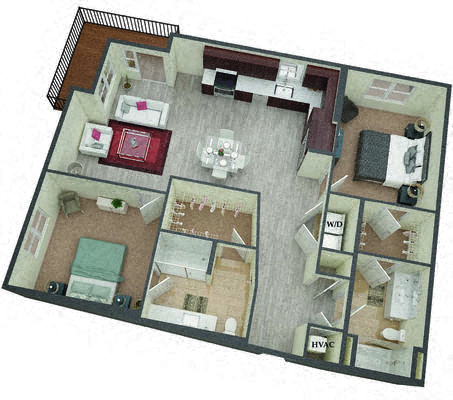 Lewis floor plan