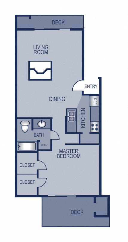 1 Bedroom 1 Bathroom D Floor plan 1 Bedroom 1 Bathroom D Floor plan at Solaris, Austin