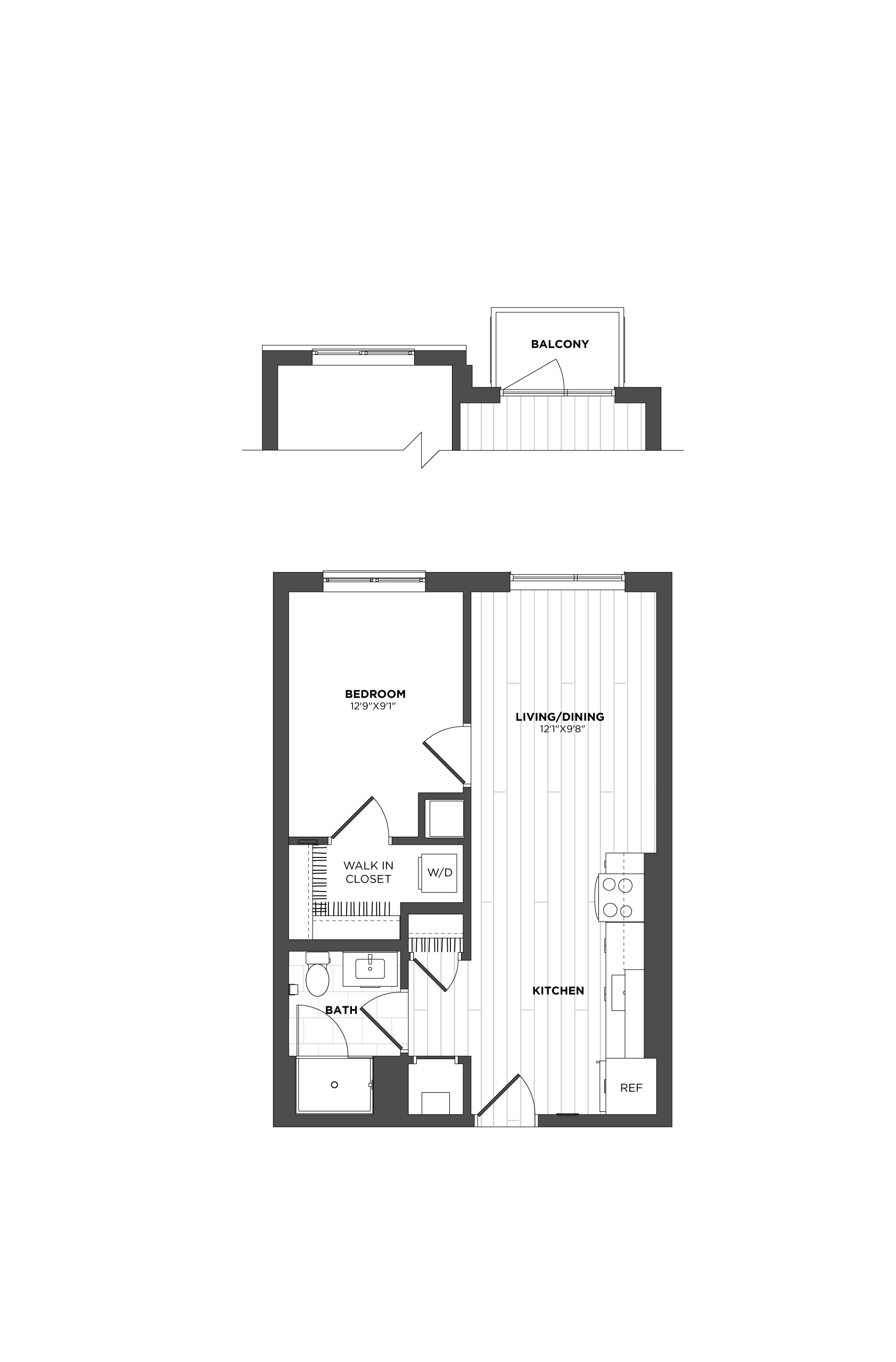 Floor Plans - Studio,1 & 2 Bedroom Apartments | Ashlar Park