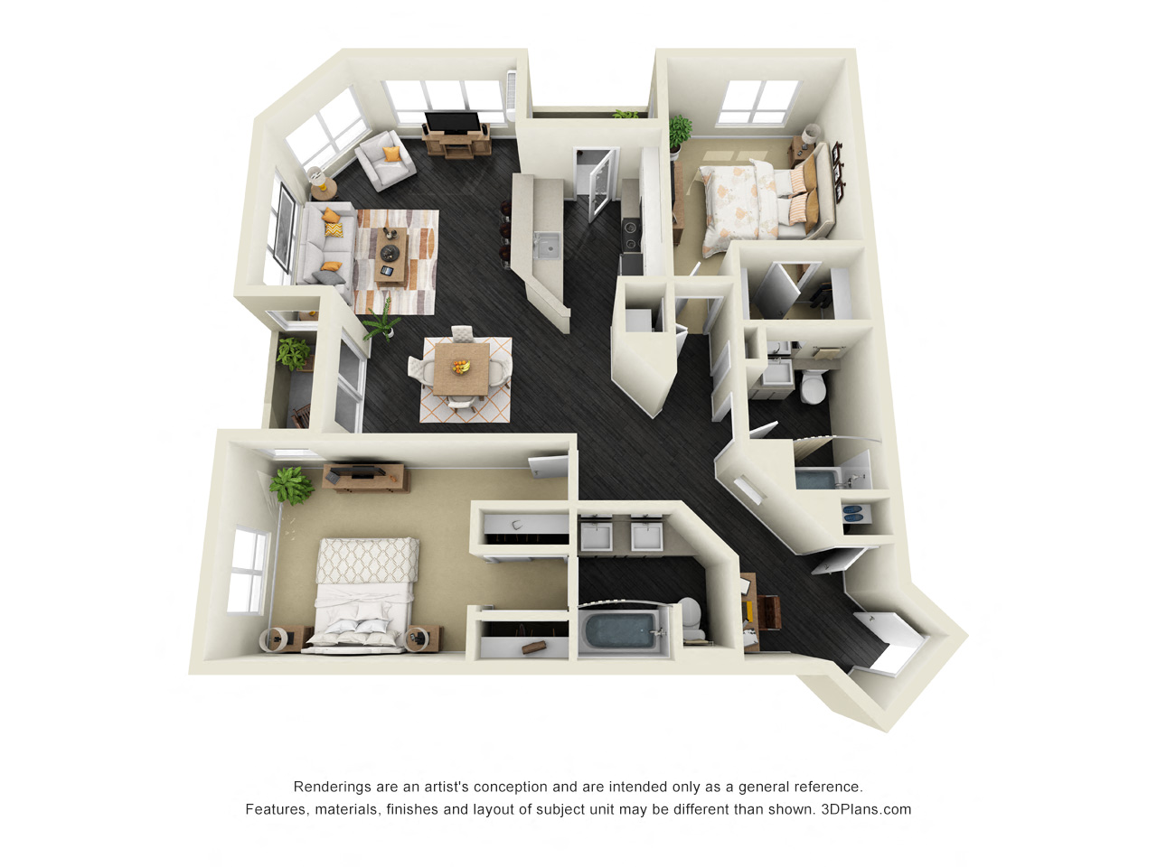 2x2 1250 sq. ft. Lovejoy