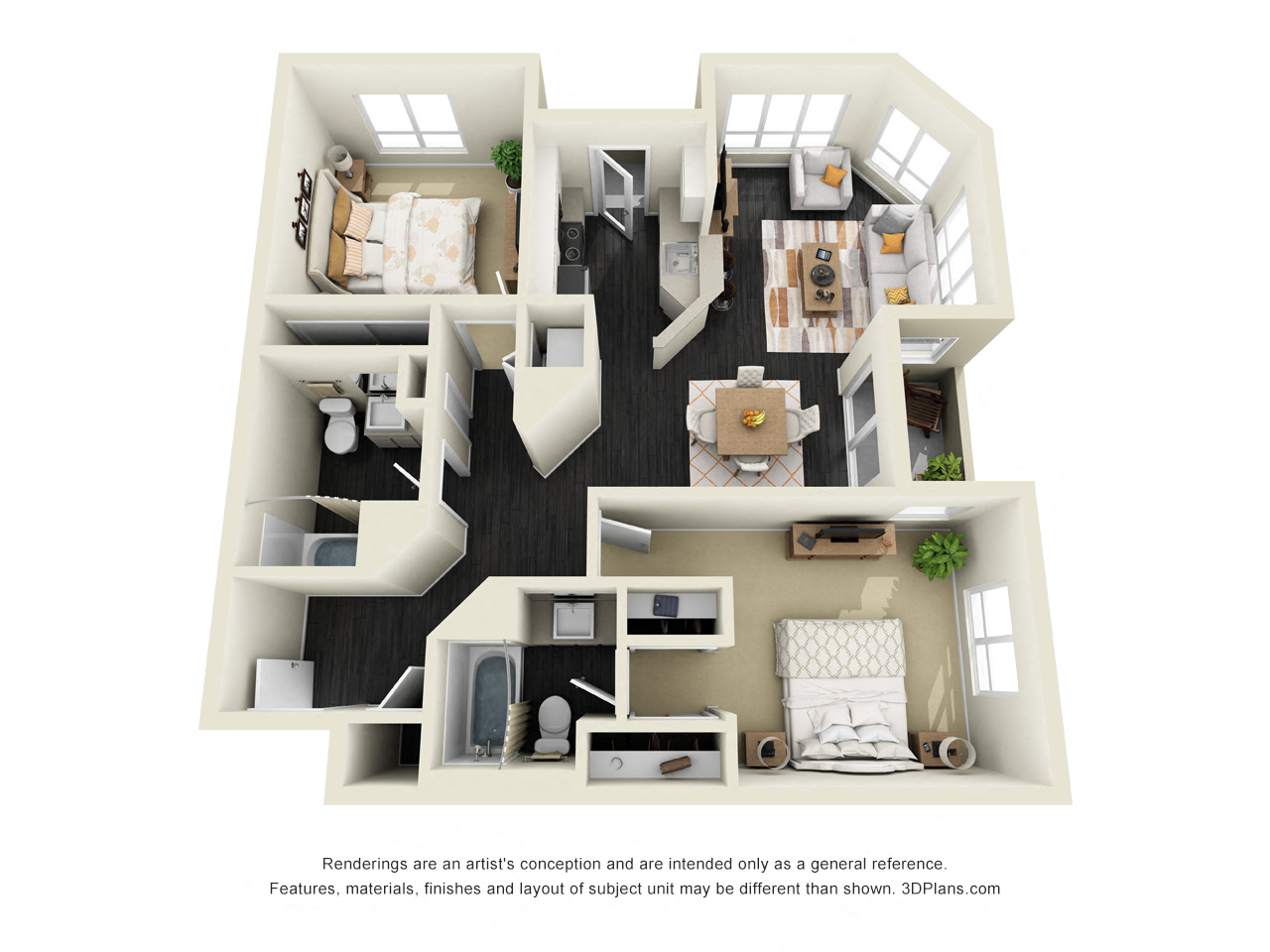 2x2 1004 sq. ft. Montgomery