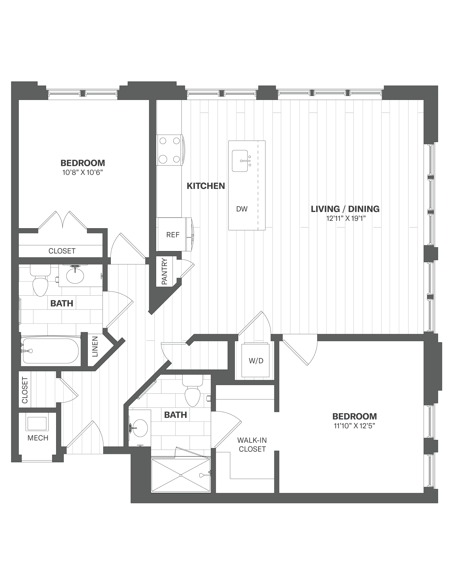 Apartment 422 floorplan