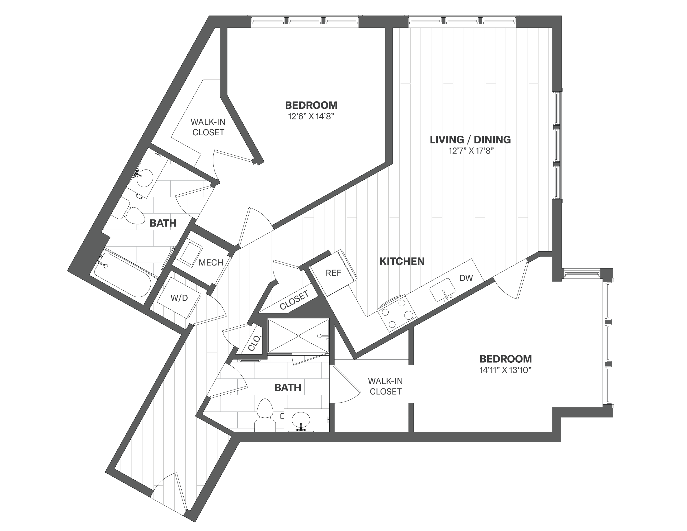 Apartment 254 floorplan