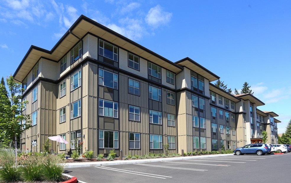 Outside View of building at The Lofts by Cogir Senior Living, Washington, 98662