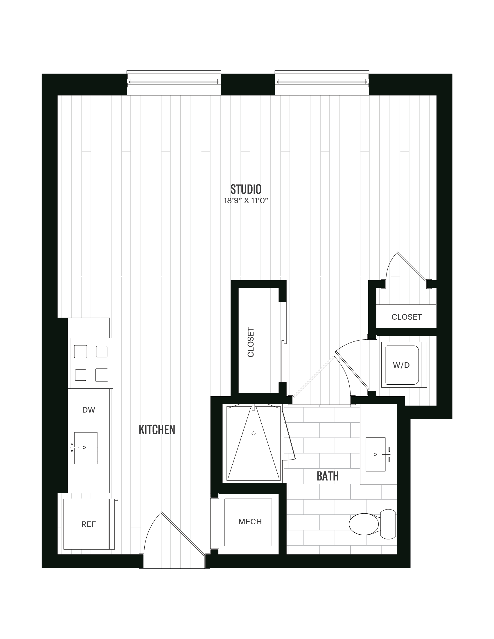 Floorplan image of unit 448