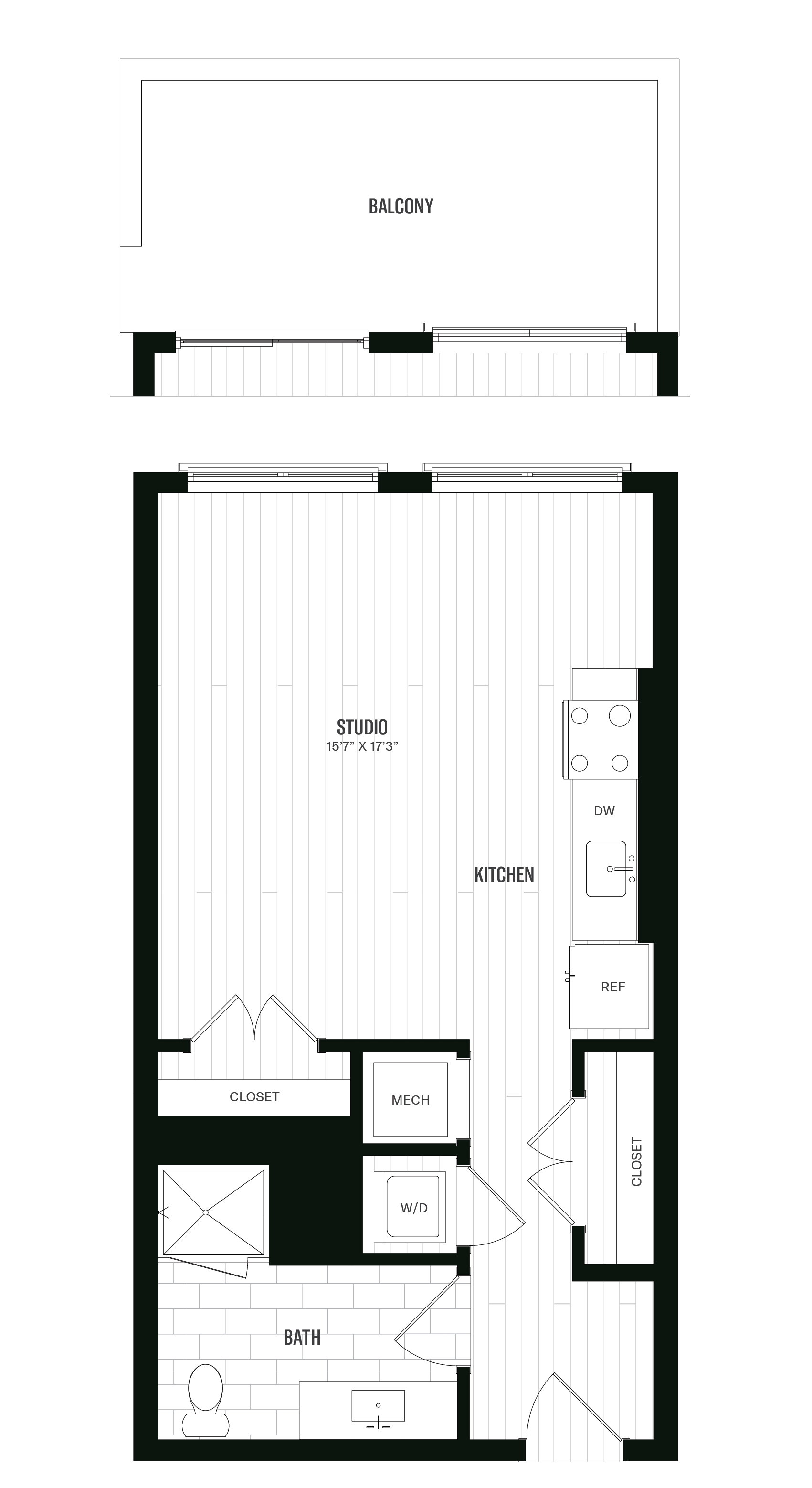 Floorplan image of unit 640