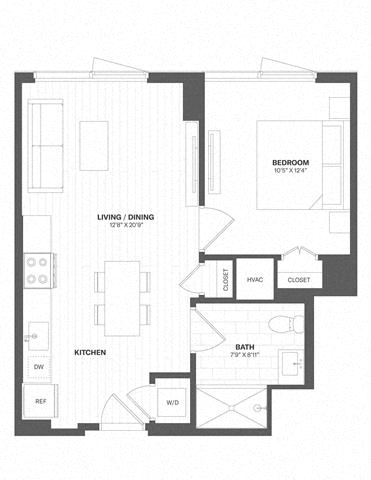The Tides floor plan image - Washington, DC