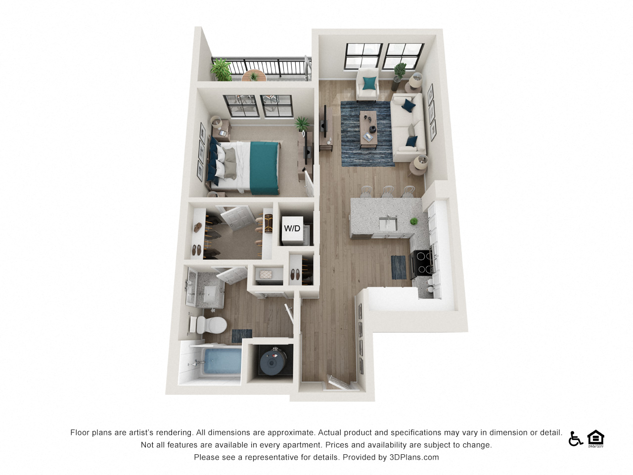 Floor plan layout diagram for A1