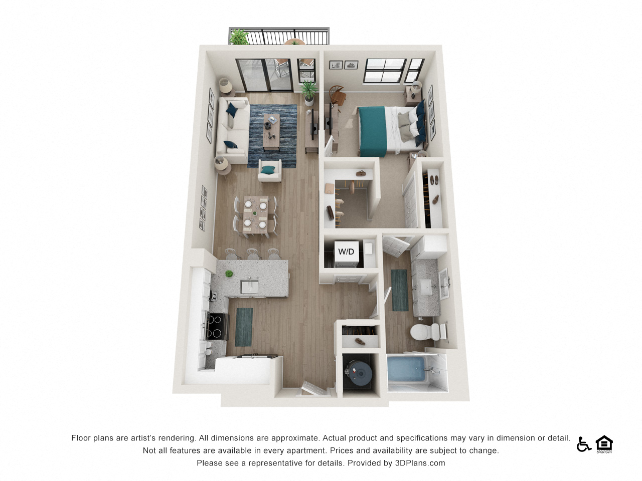 Floor plan layout diagram for A2