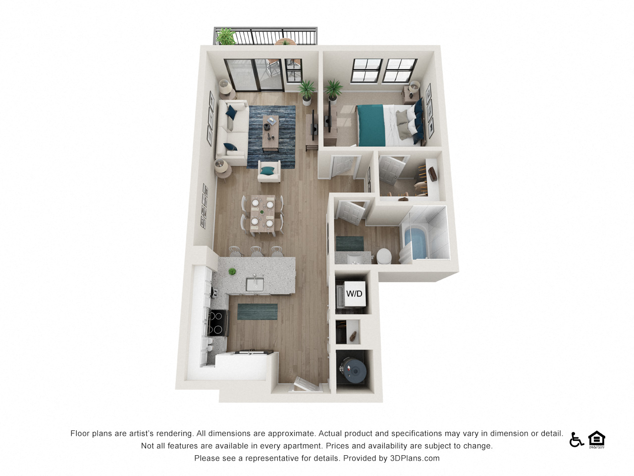 Floor plan layout diagram for A4