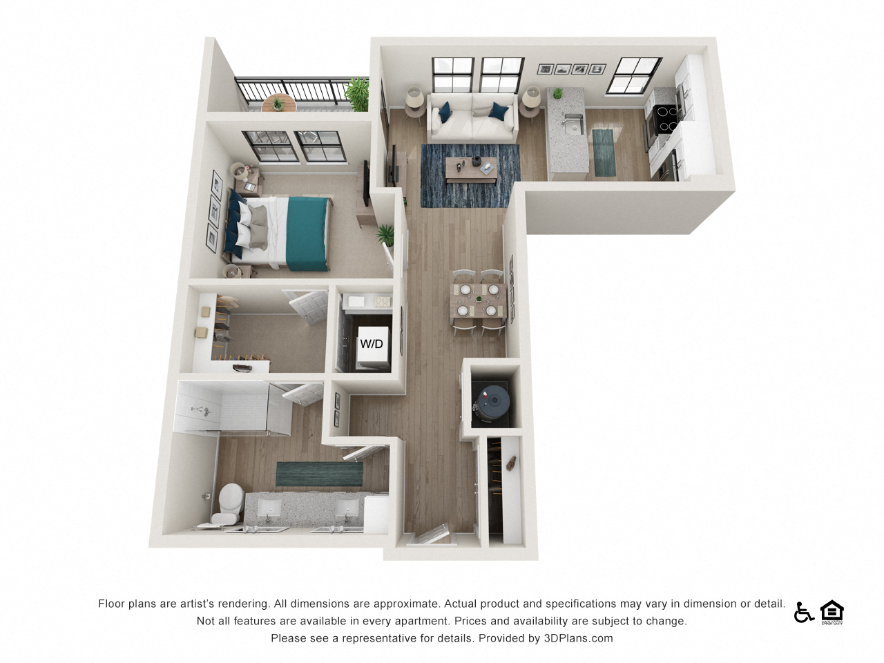 Floor plan layout diagram for A6