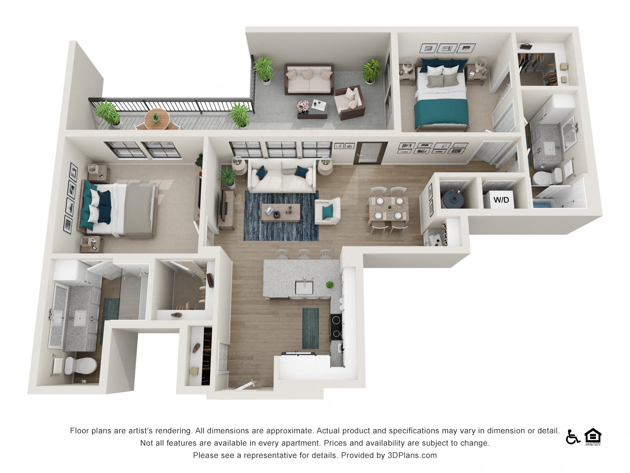 Floor plan layout diagram for B3