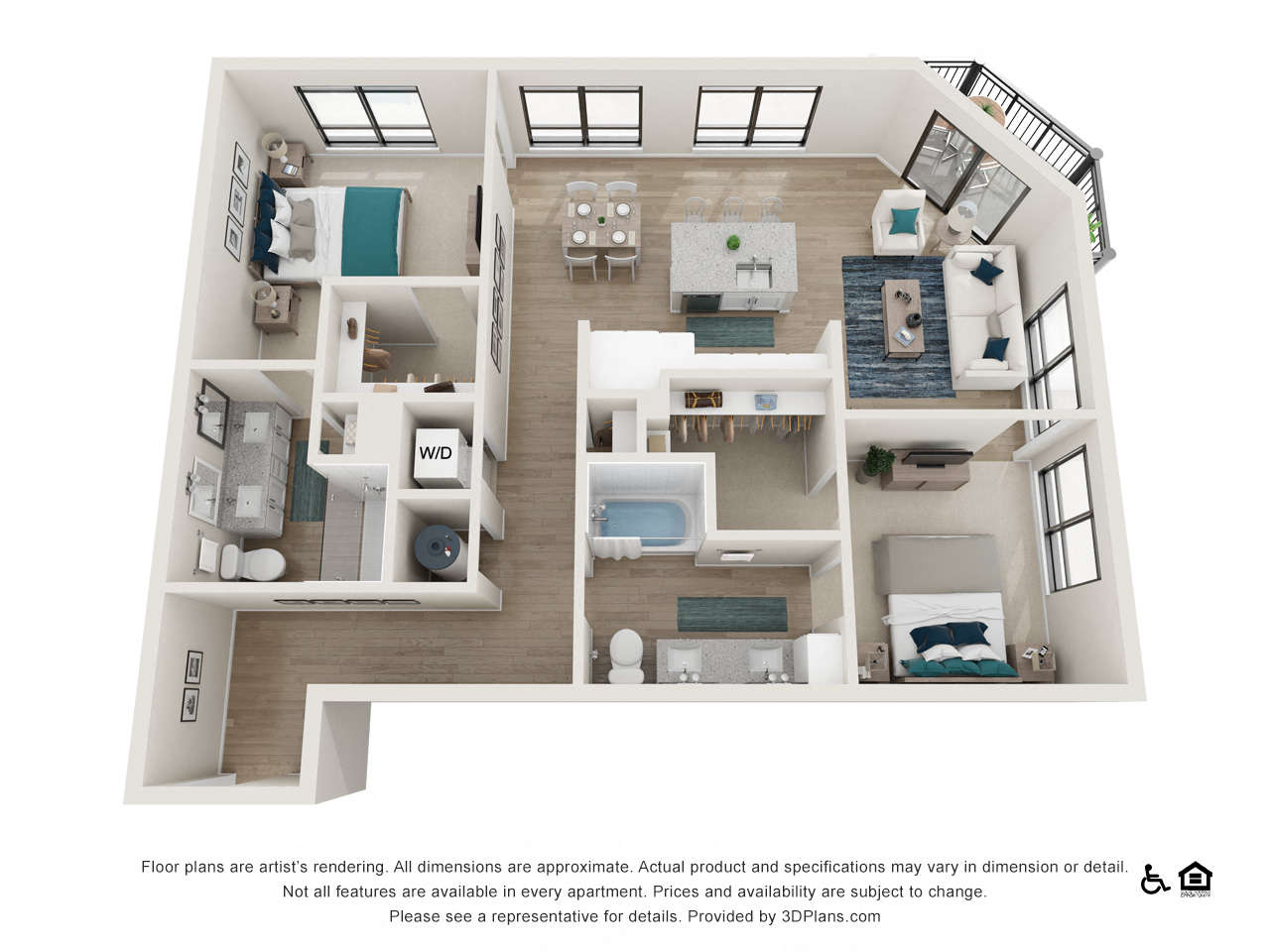 Floor plan layout diagram for B6