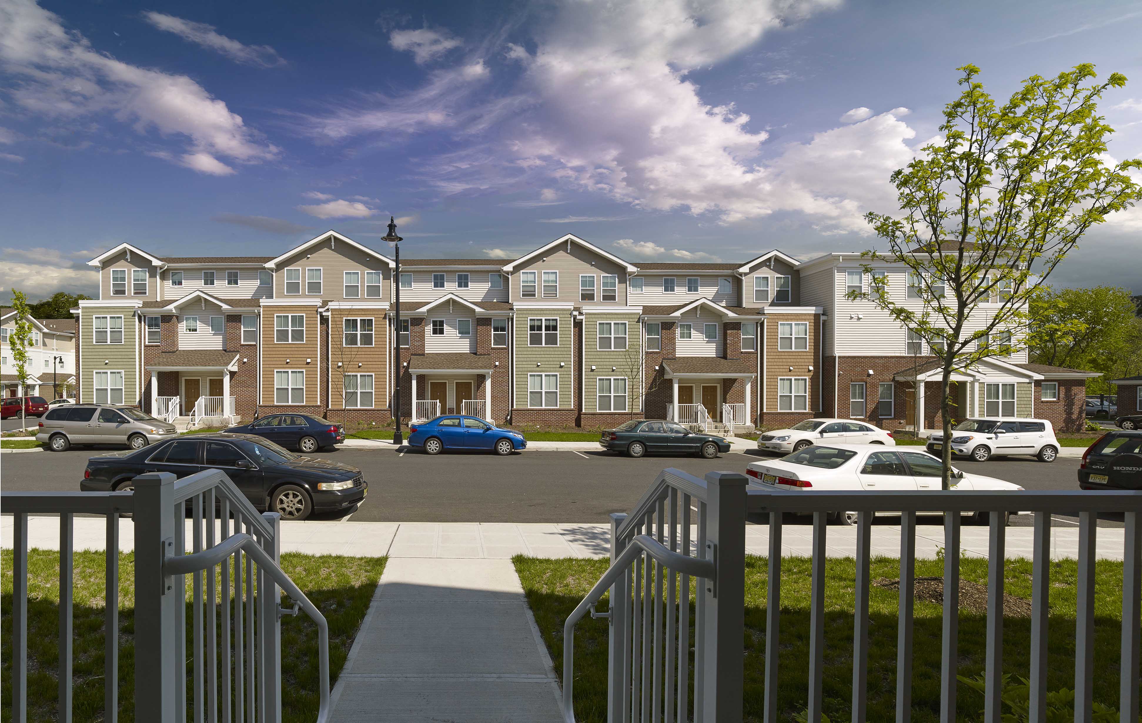 Exterior of Rush Crossing affordable apartments in Trenton, NJ