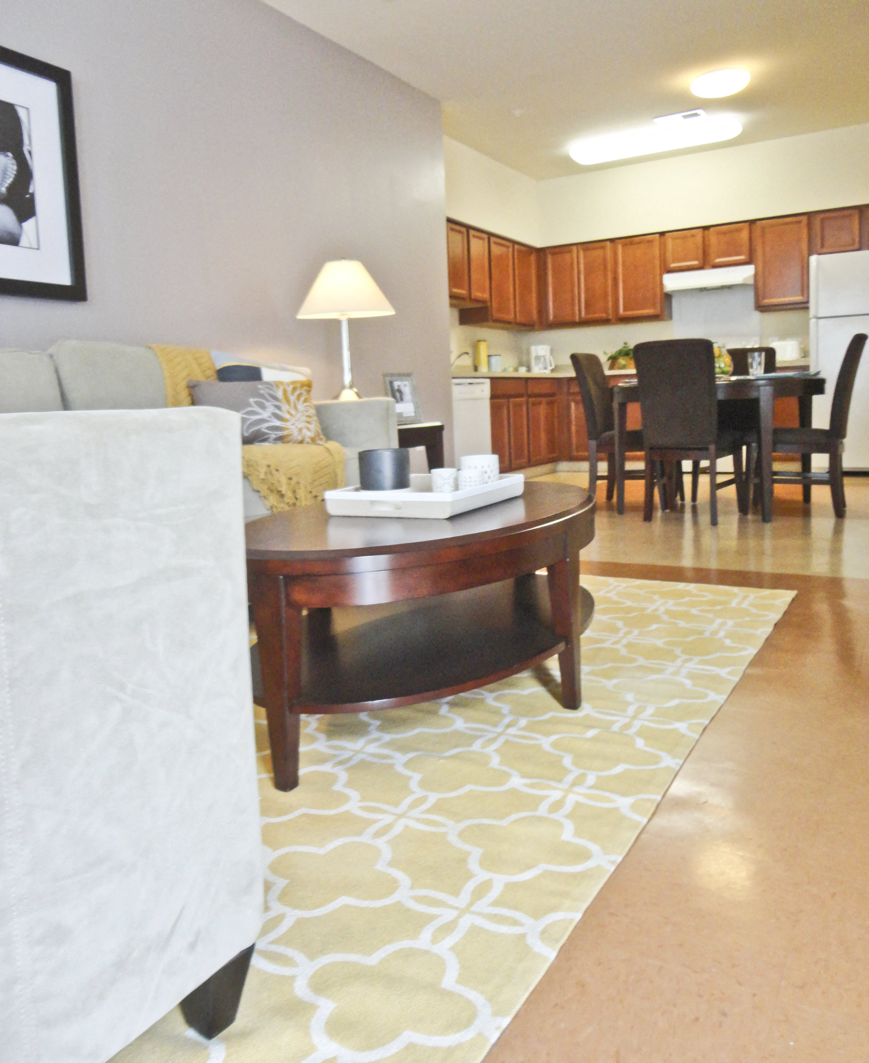 Rush Crossing apartment living room in Trenton, NJ