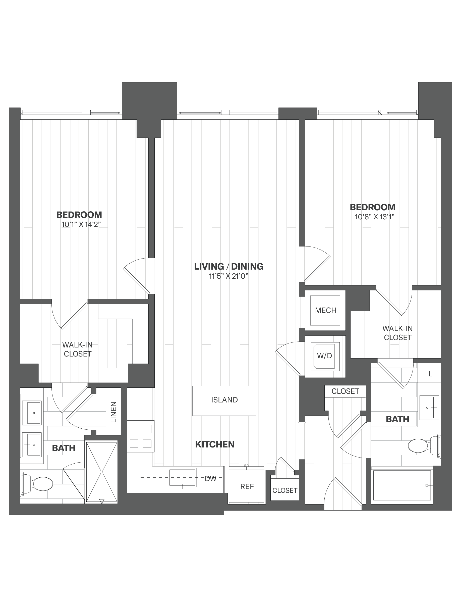Apartment 102 floorplan