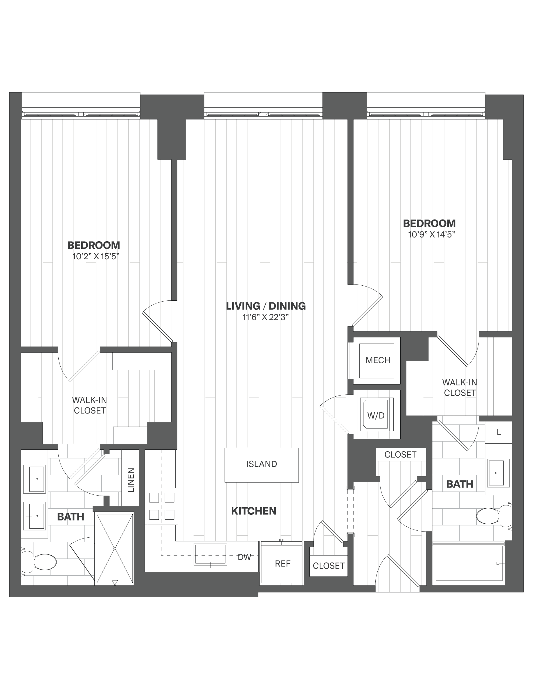 Apartment 302 floorplan