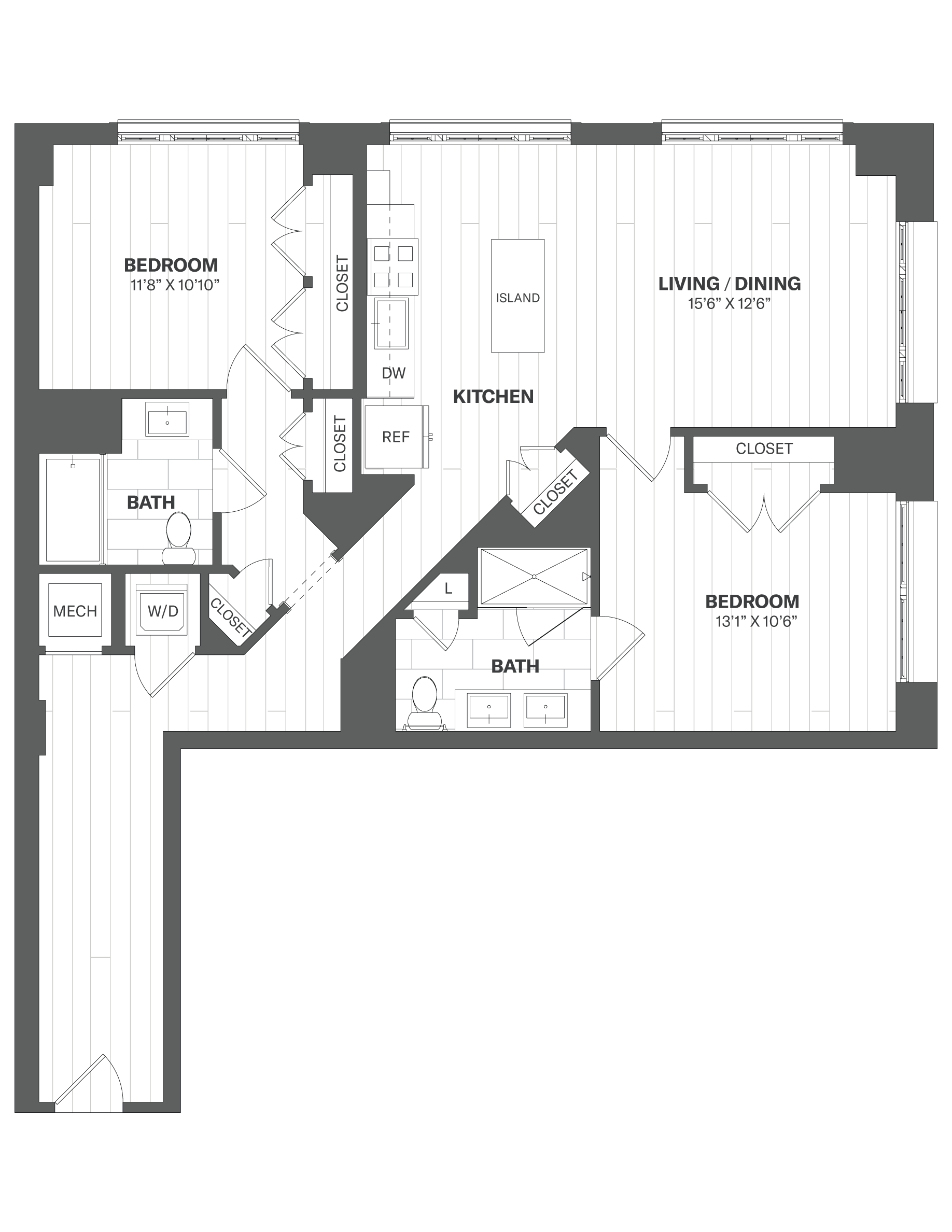 Apartment 501 floorplan