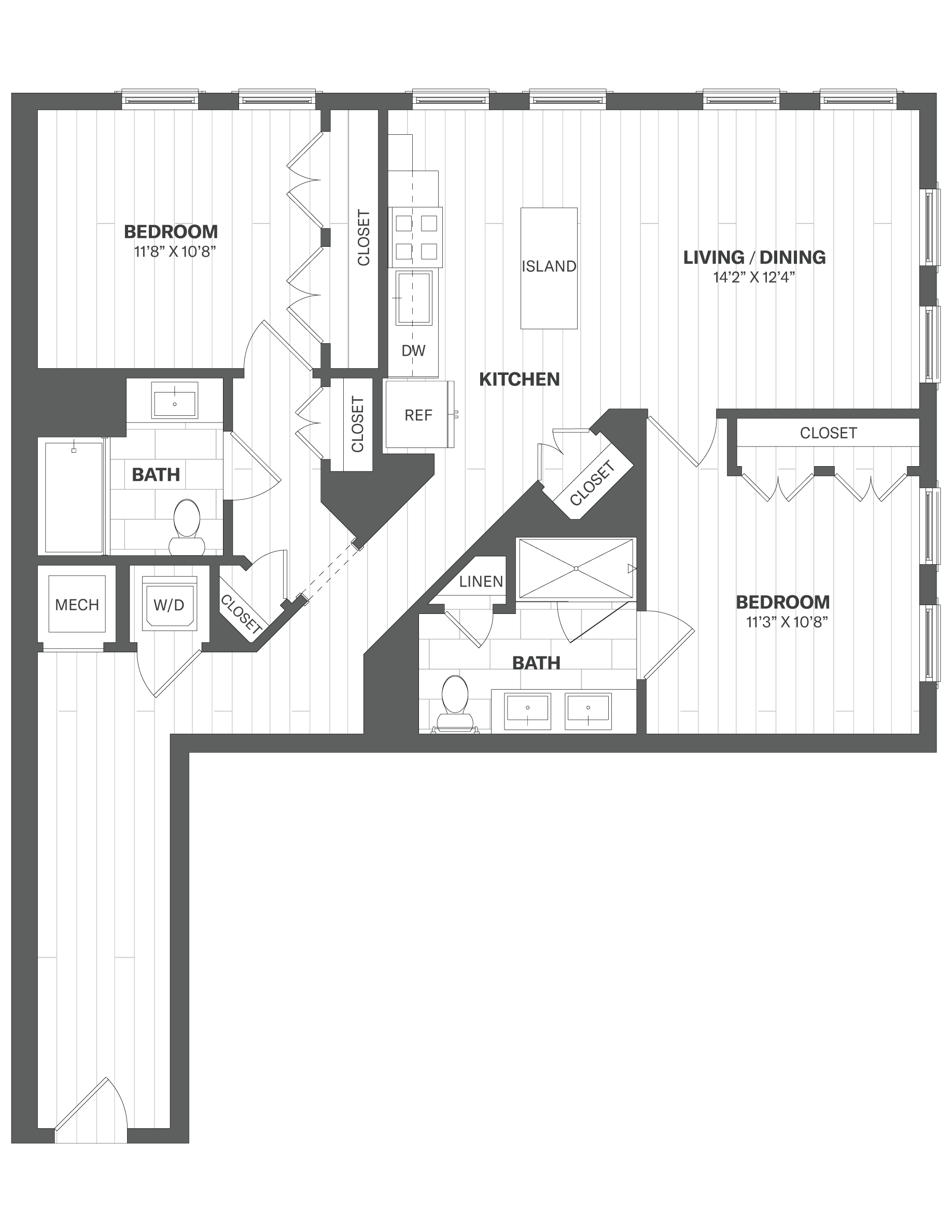 Apartment 801 floorplan