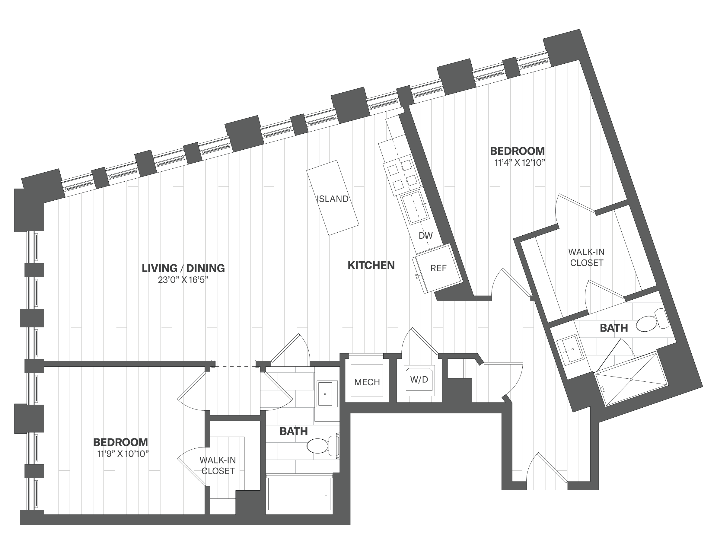 Apartment 610 floorplan