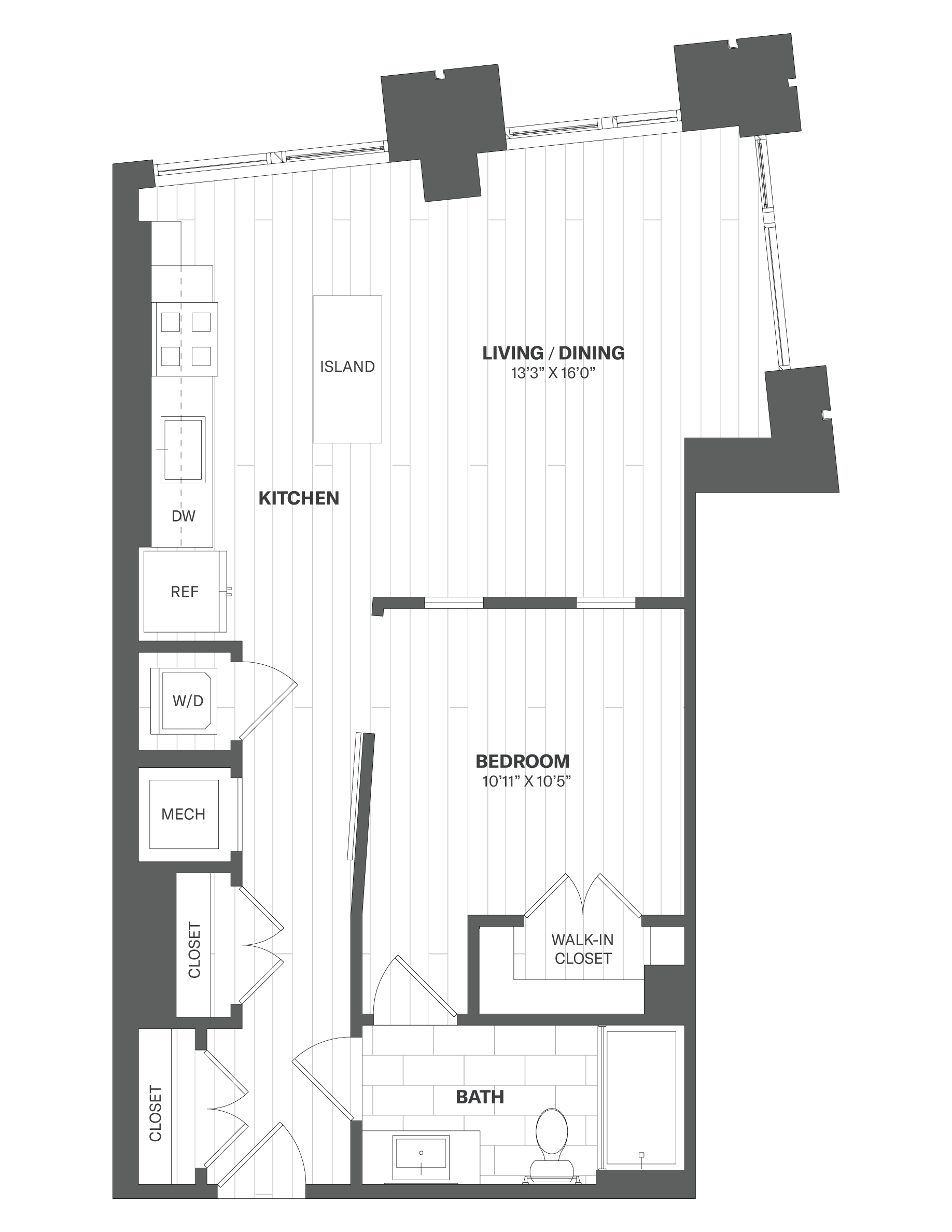 Apartment 206 floorplan