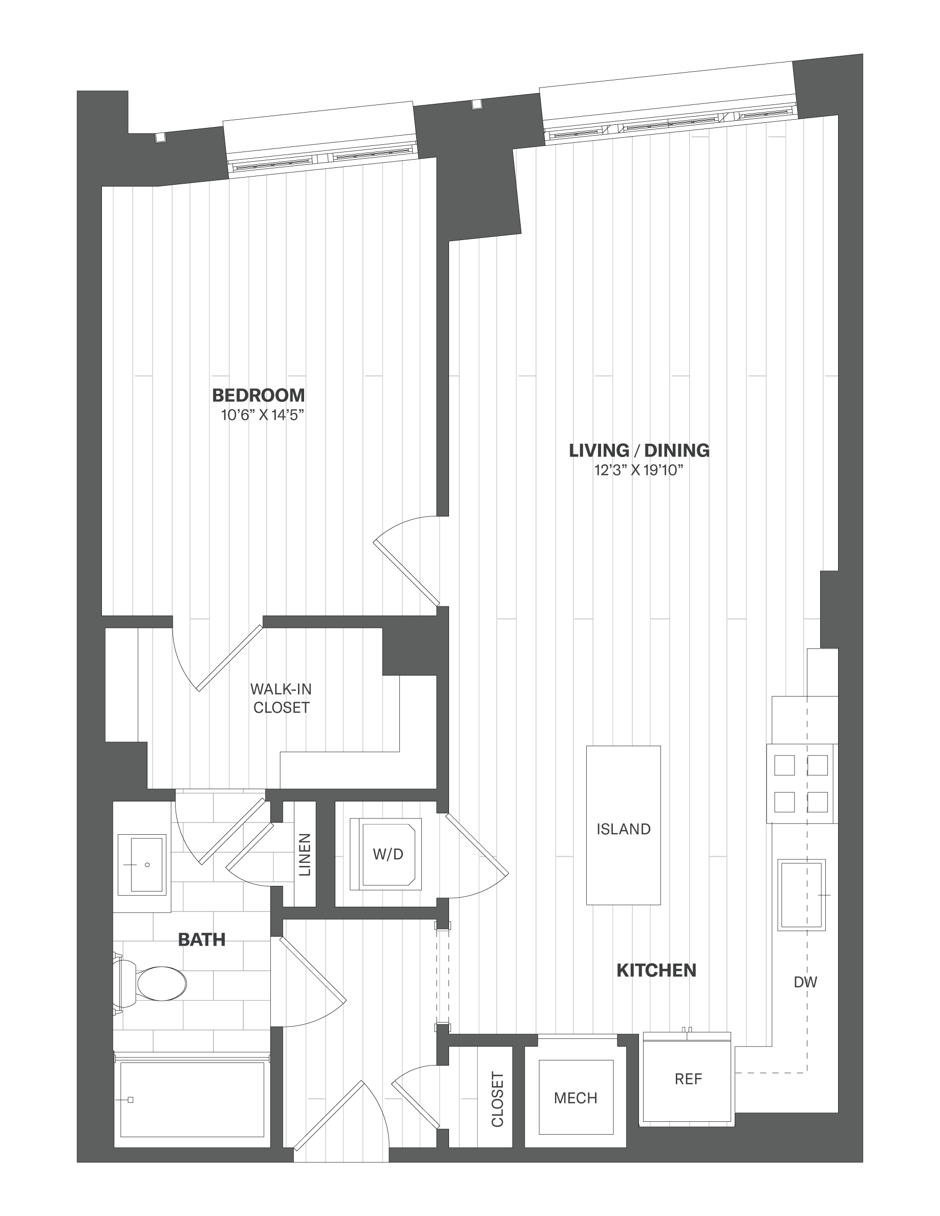 Apartment 304 floorplan