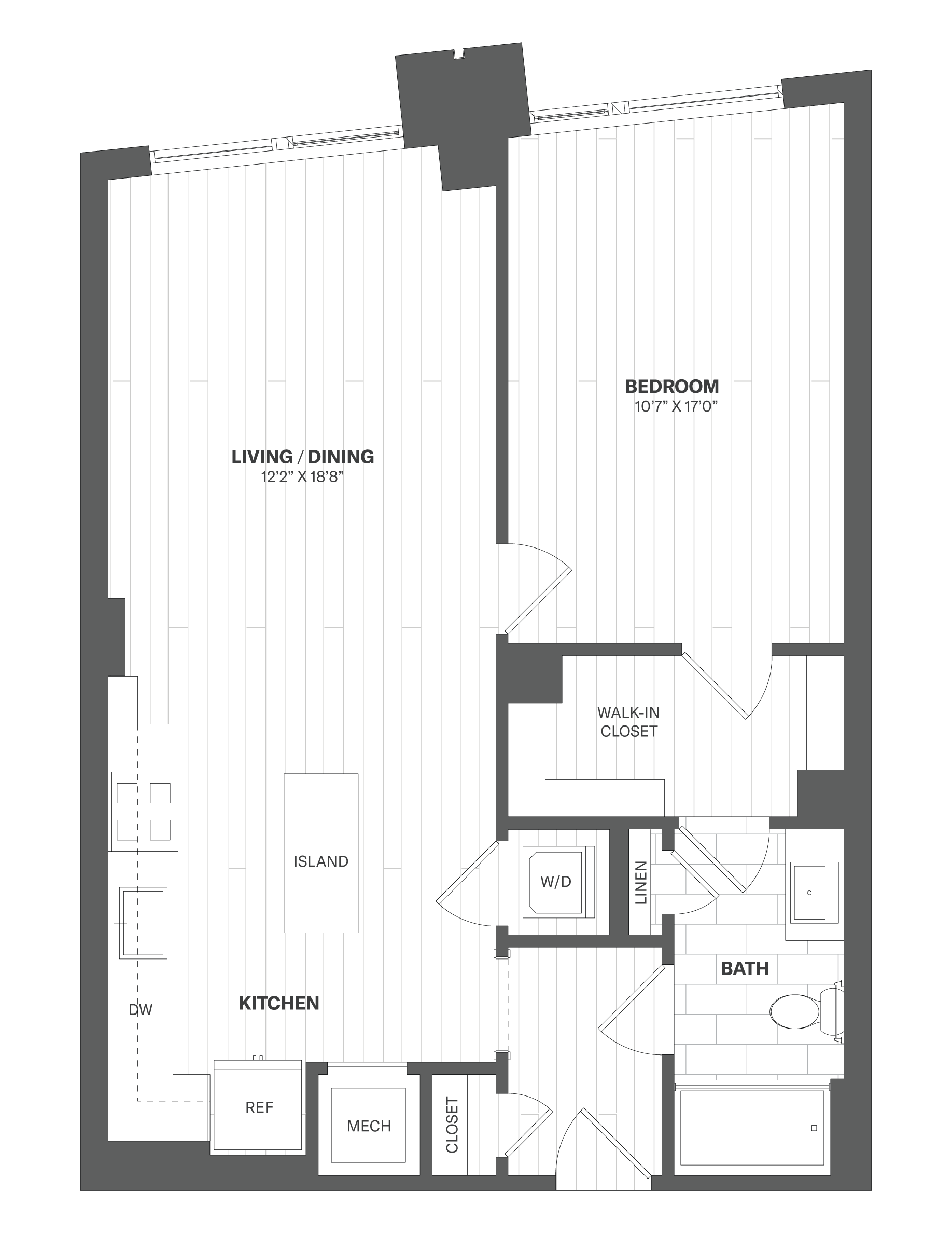 Apartment 205 floorplan