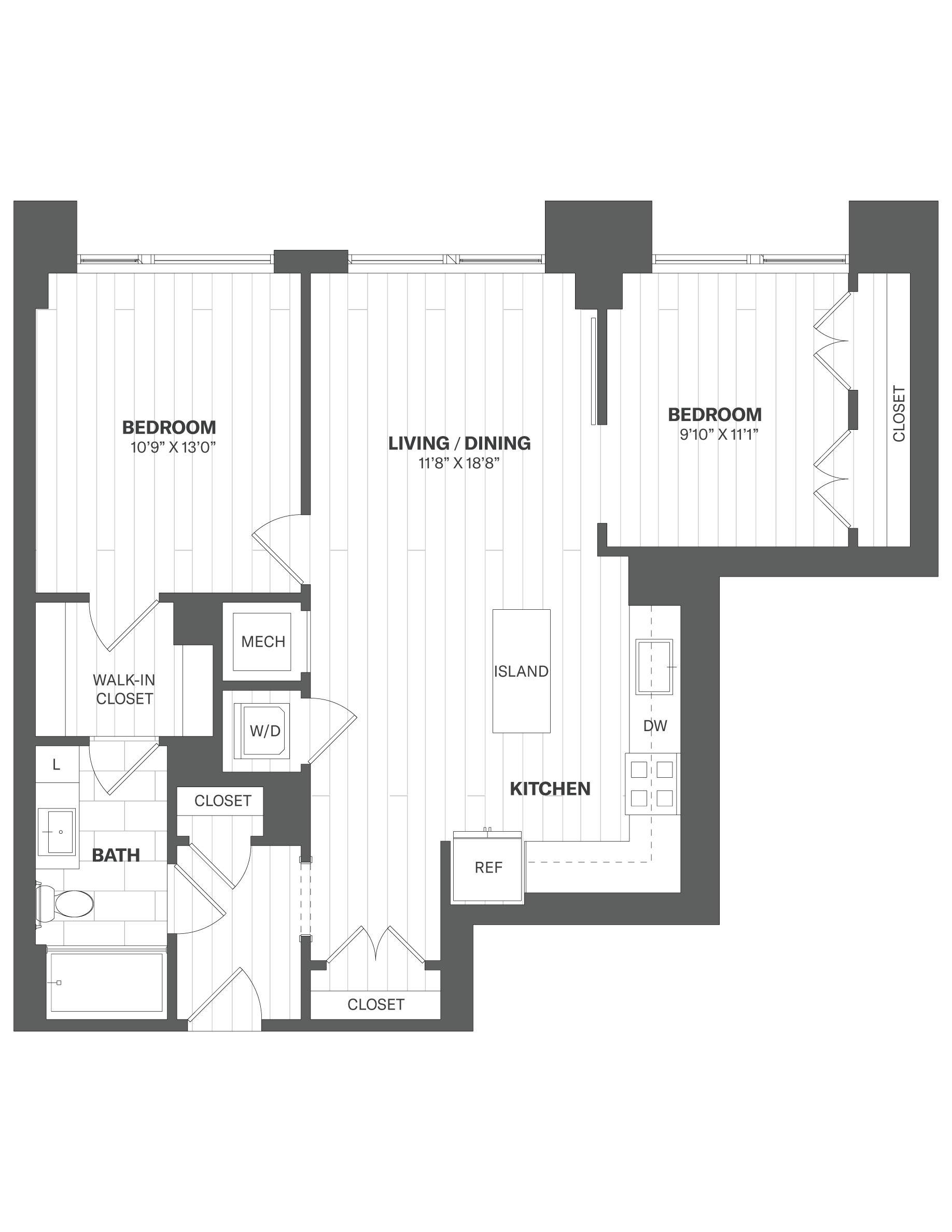 Apartment 203 floorplan