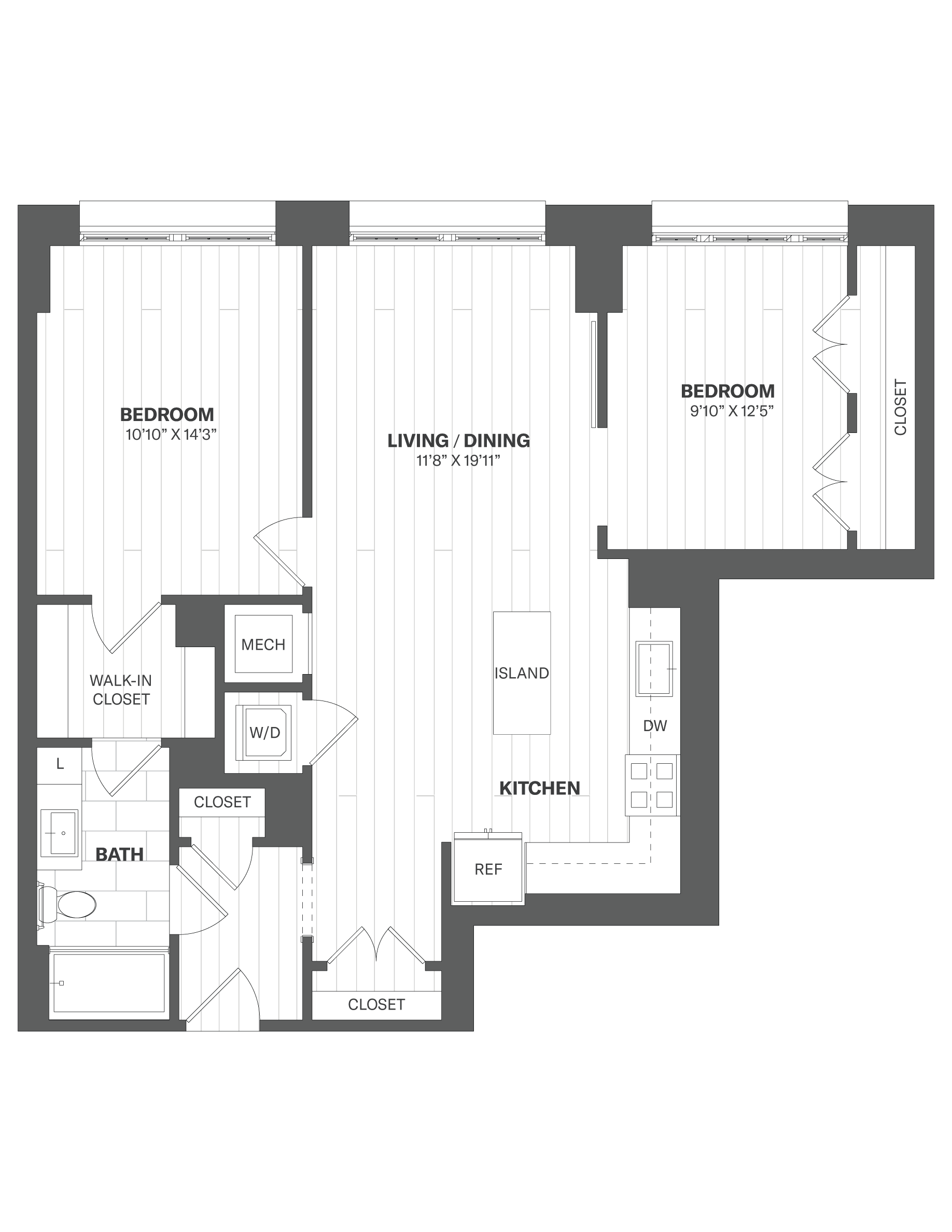 Apartment 403 floorplan