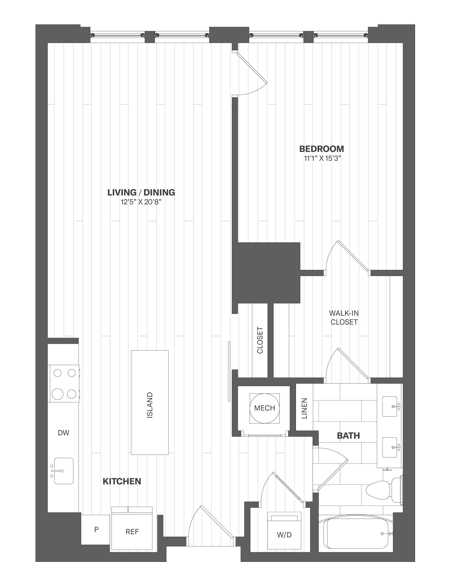 Apartment 604 floorplan
