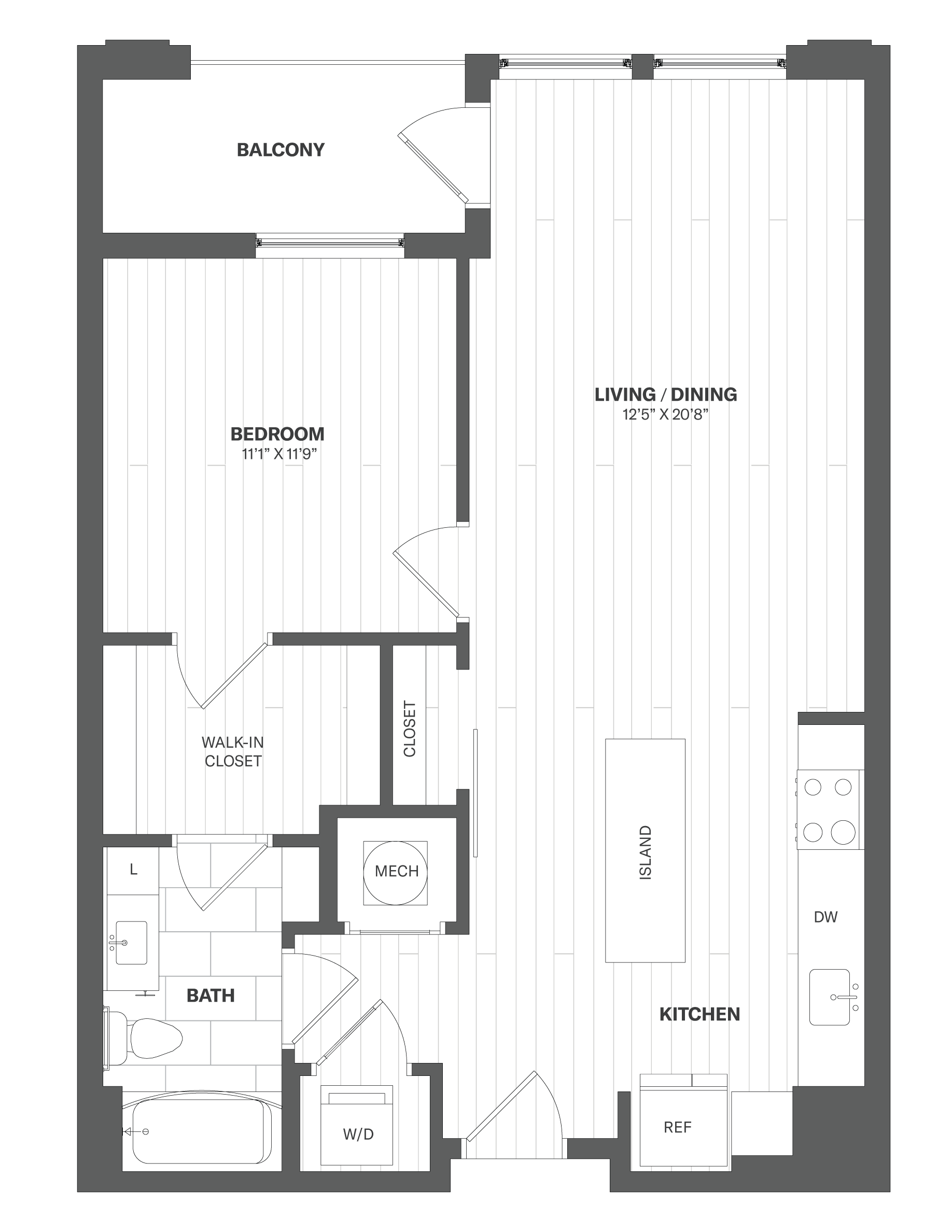 Apartment 712 floorplan