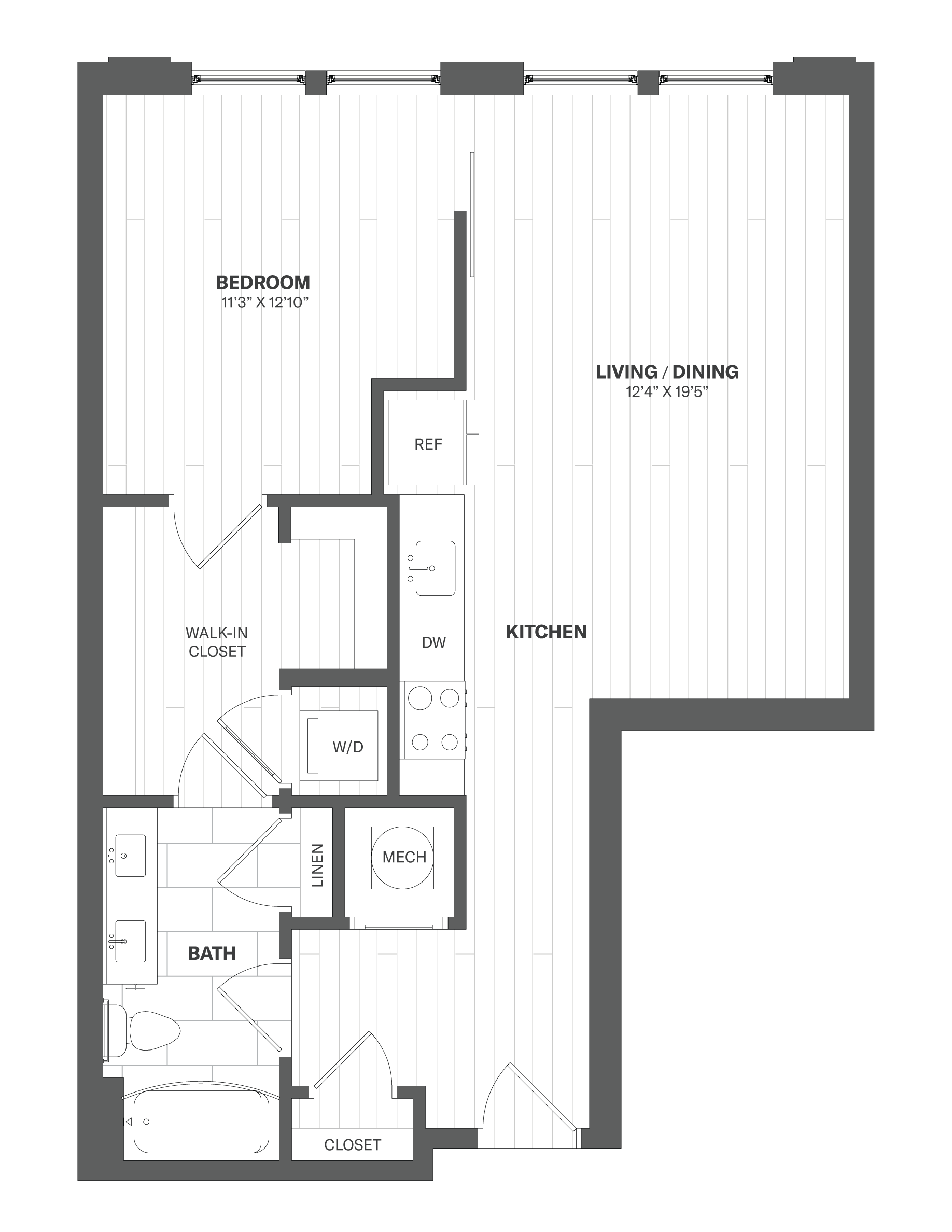 Apartment 406 floorplan