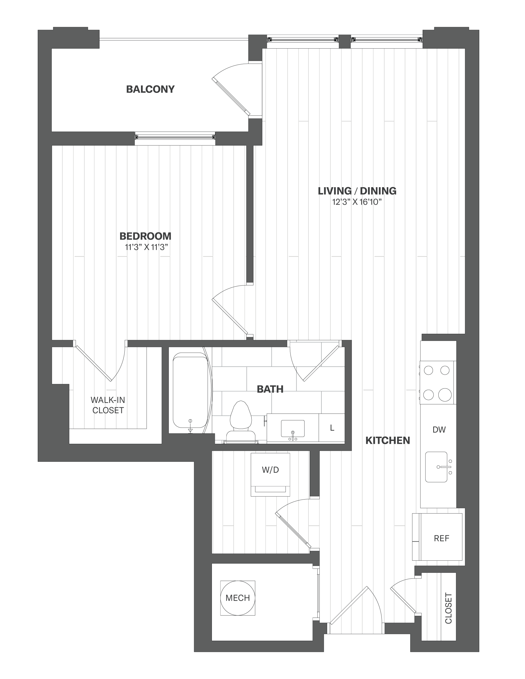 Apartment 708 floorplan