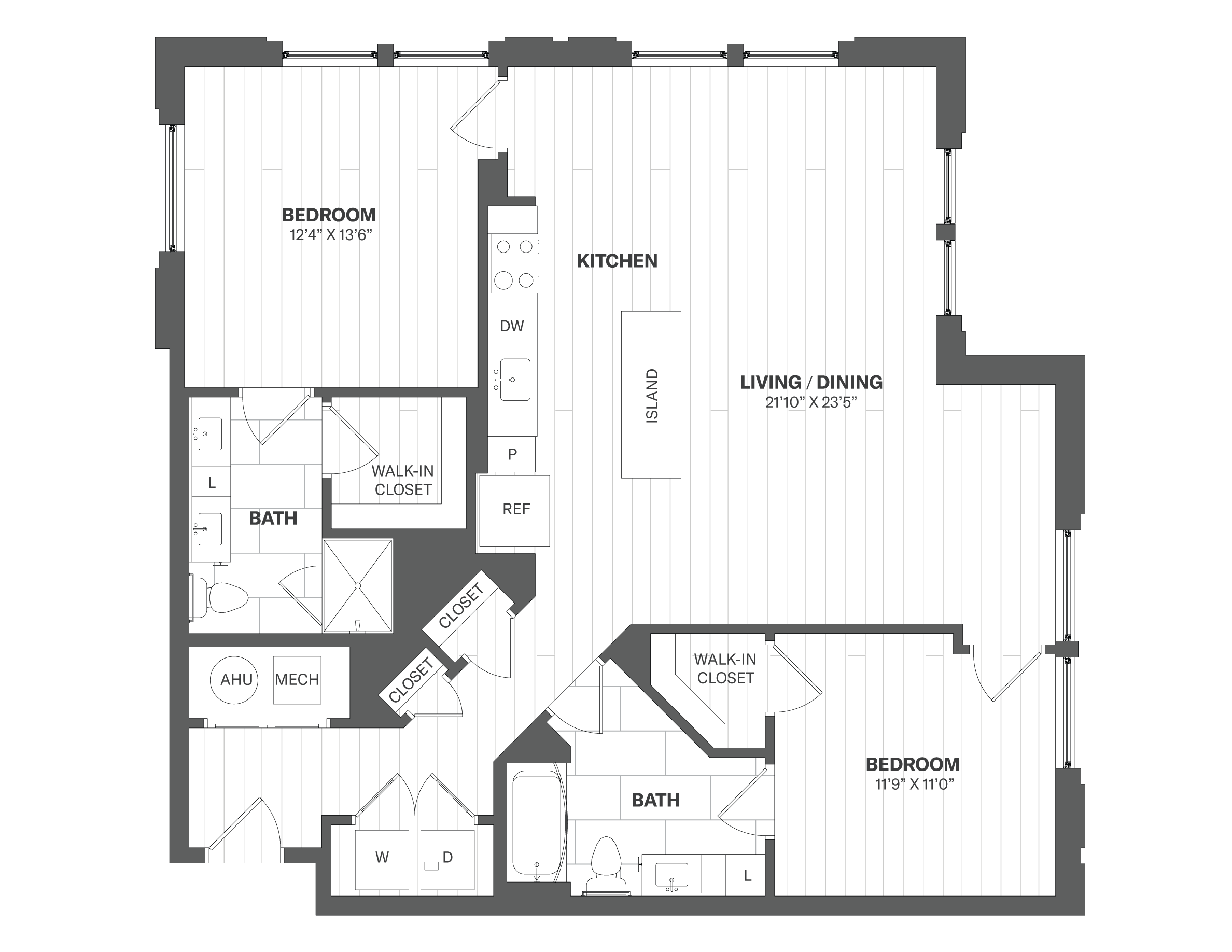 Apartment 521 floorplan