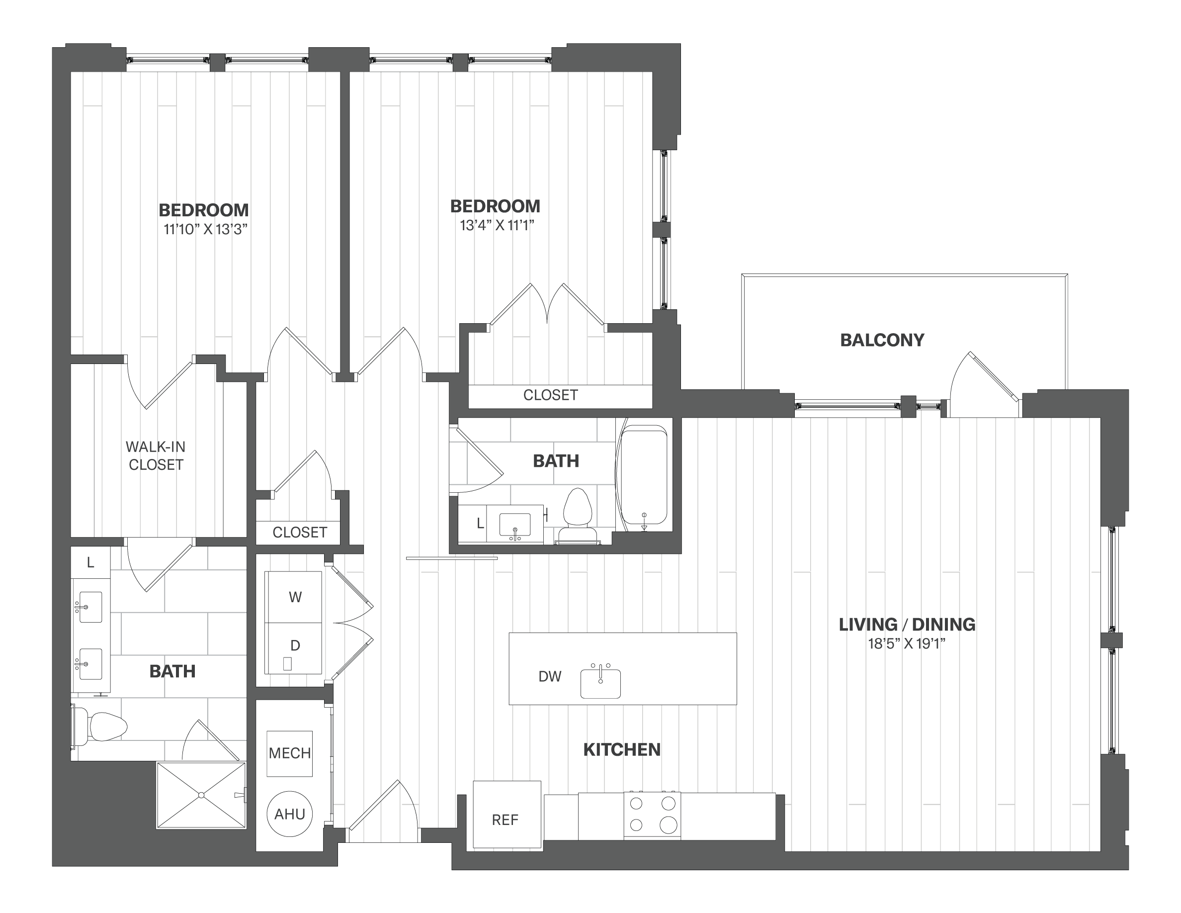 Apartment 448 floorplan
