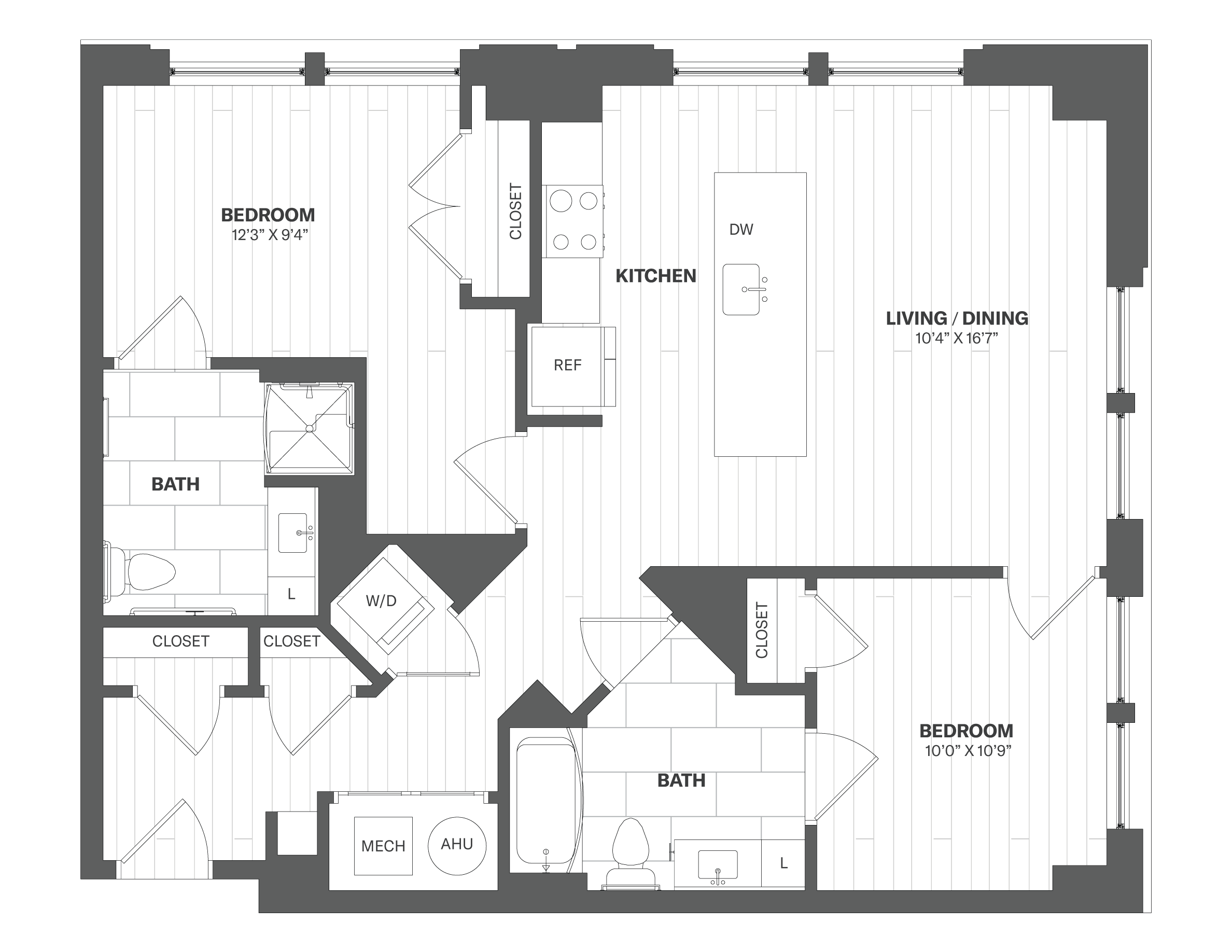 Apartment 351 floorplan