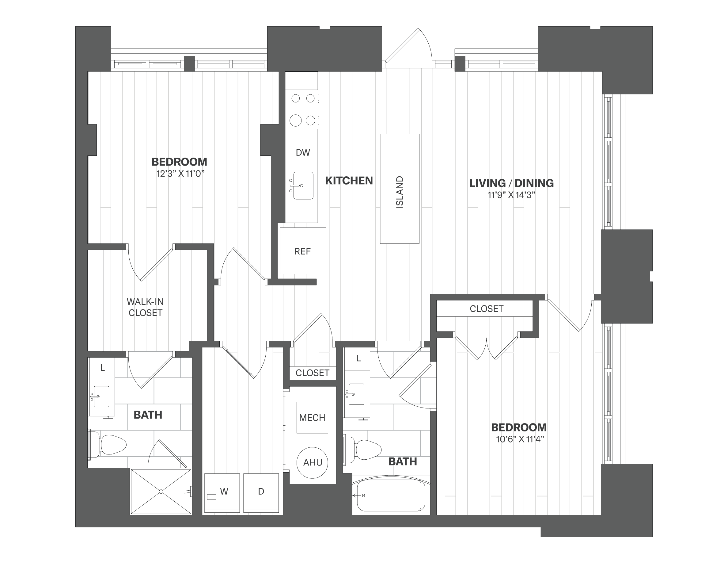 Apartment 114 floorplan